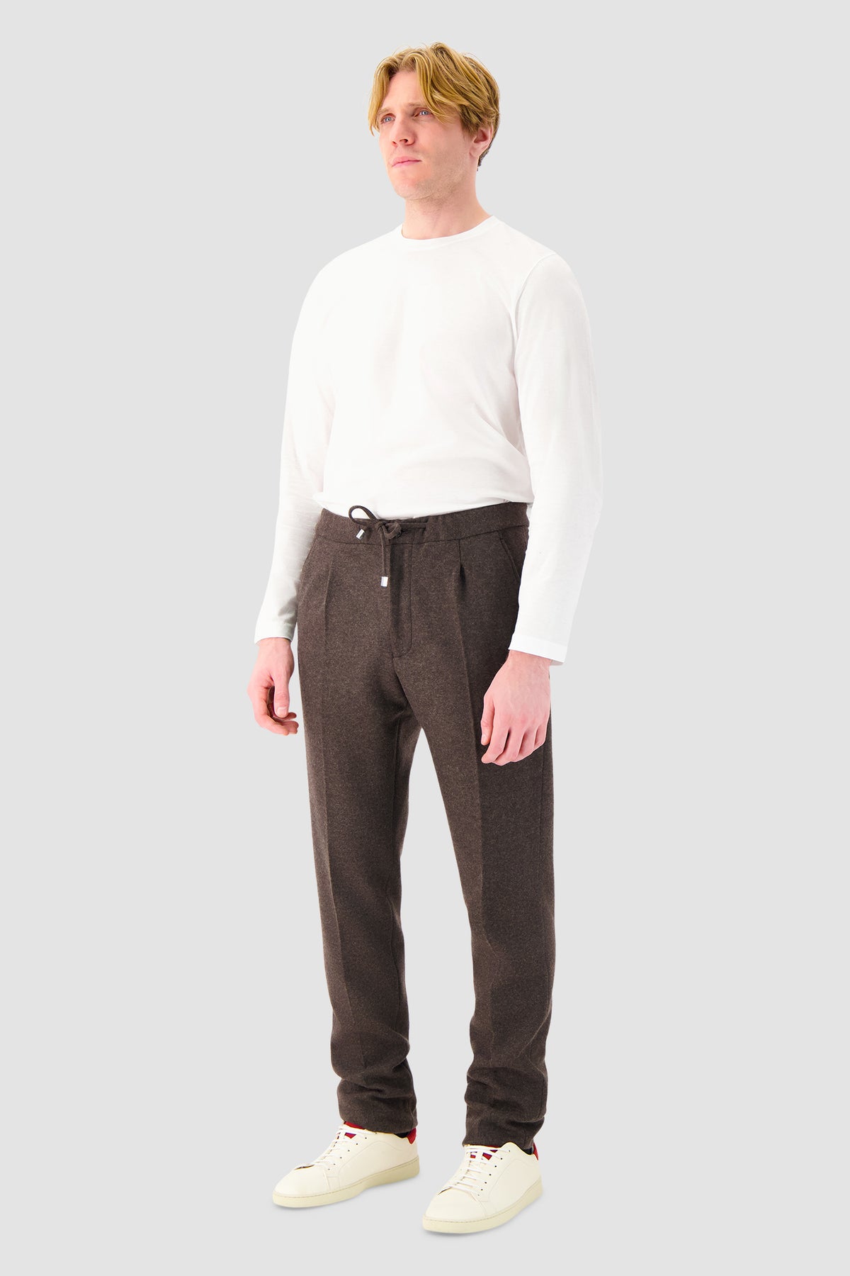 Mandelli Brown Cashmere Jogger