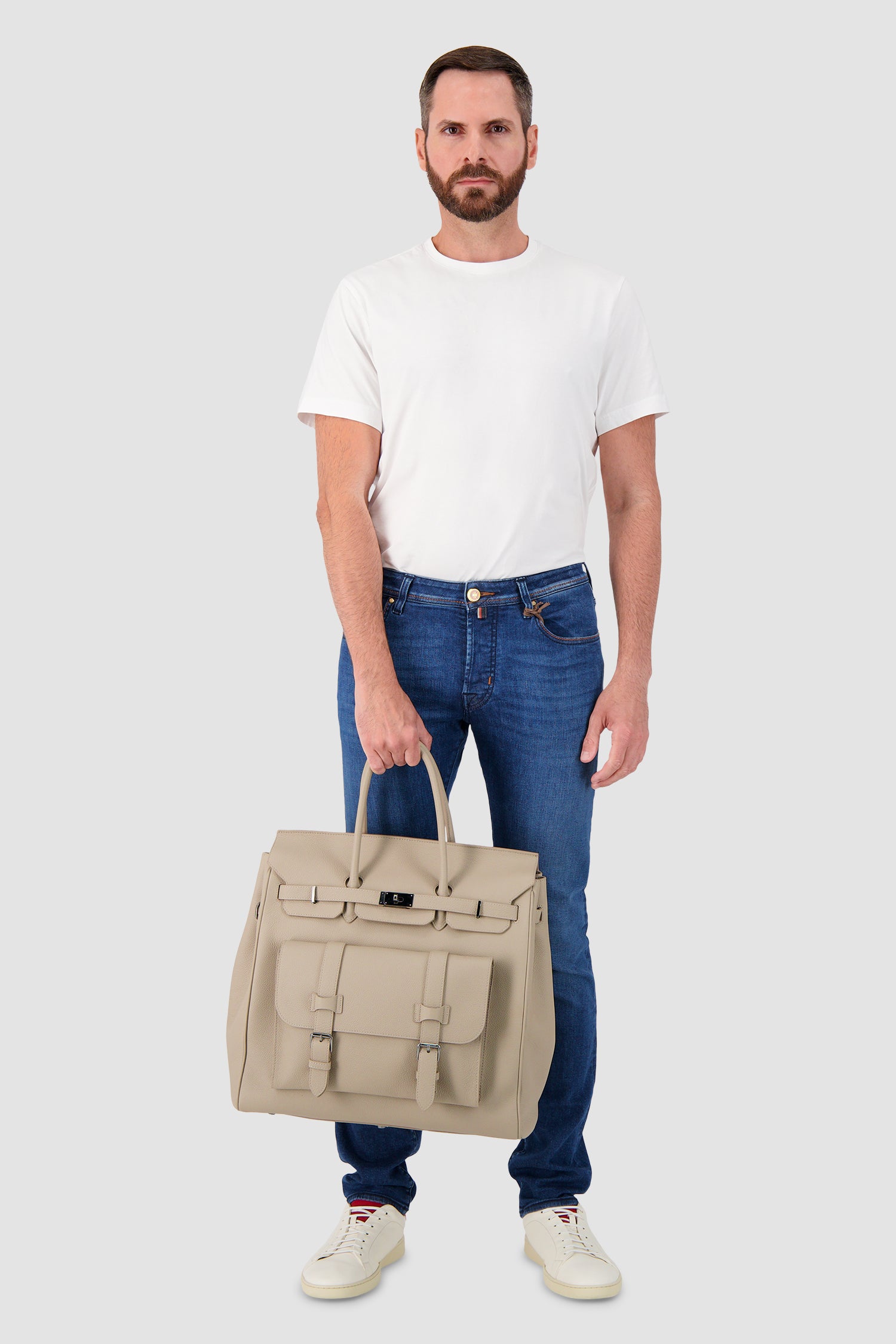 Sac de voyage en cuir Hettabretz