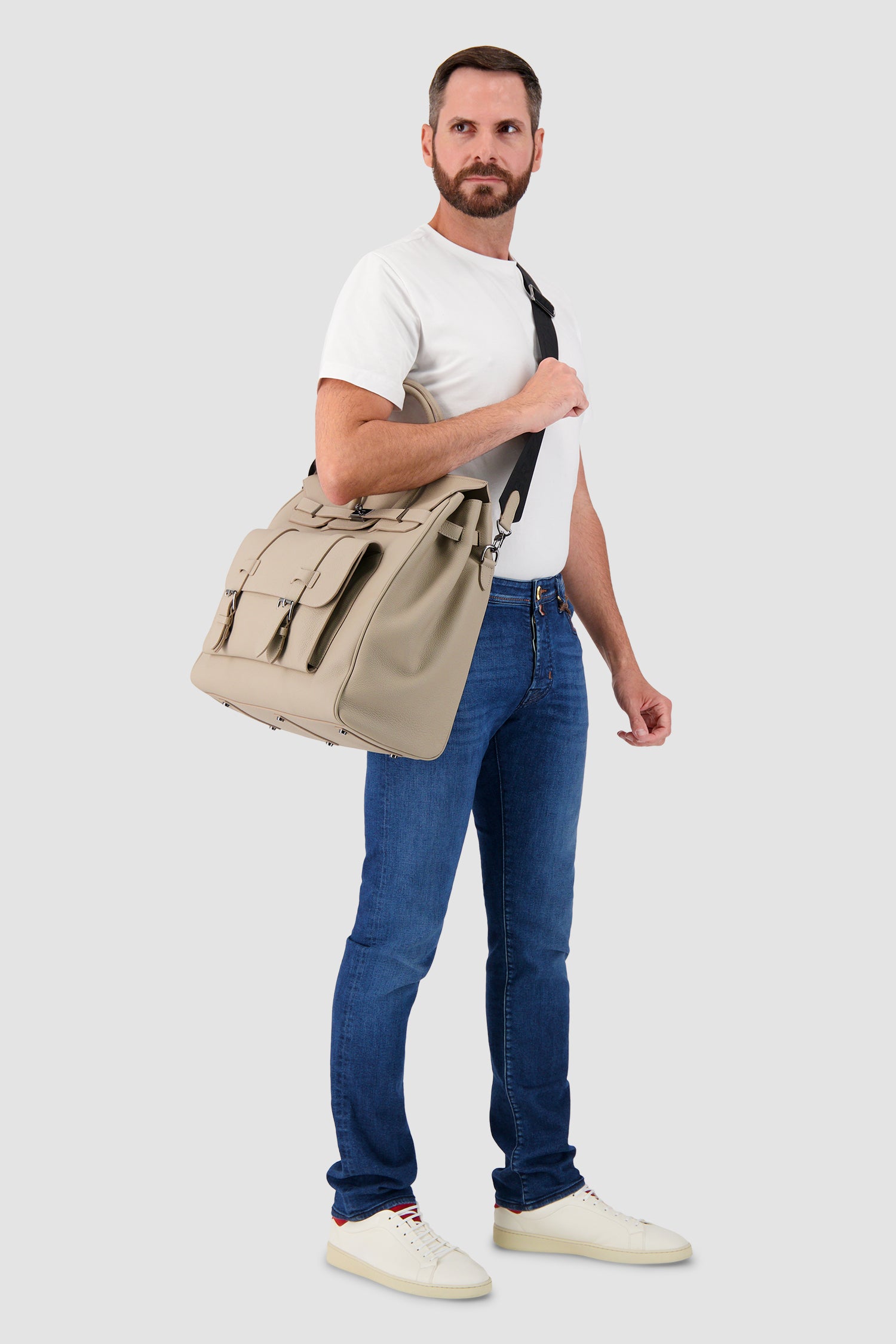 Sac de voyage en cuir Hettabretz