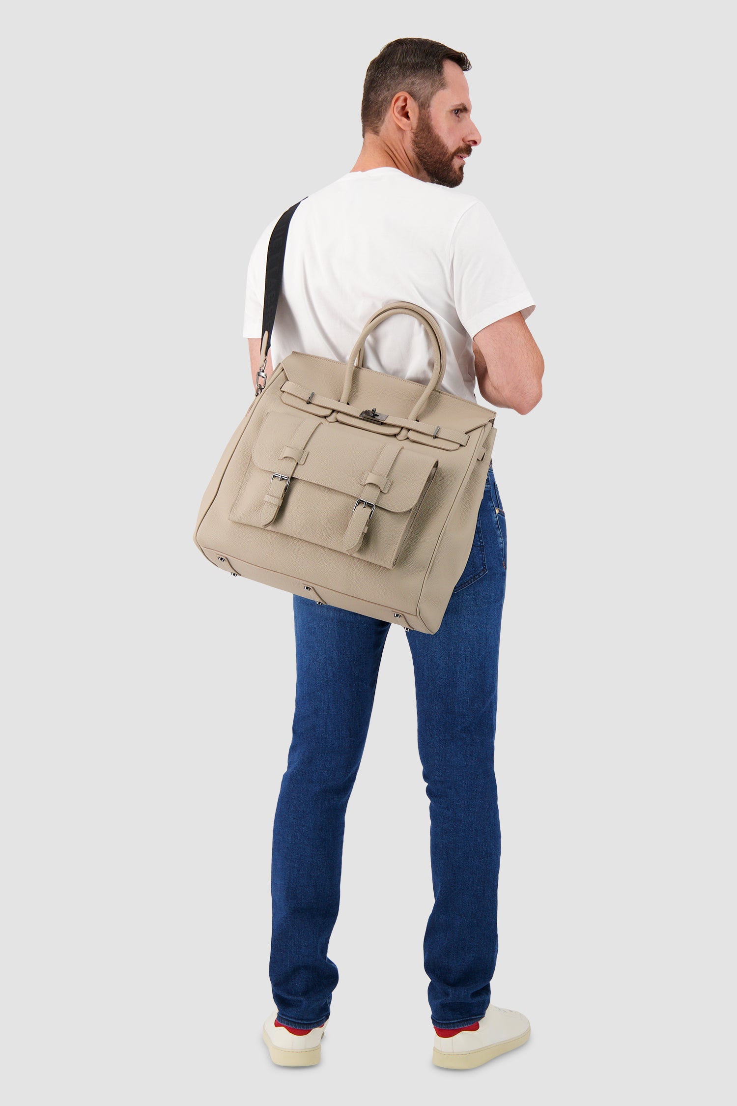 Sac de voyage en cuir Hettabretz