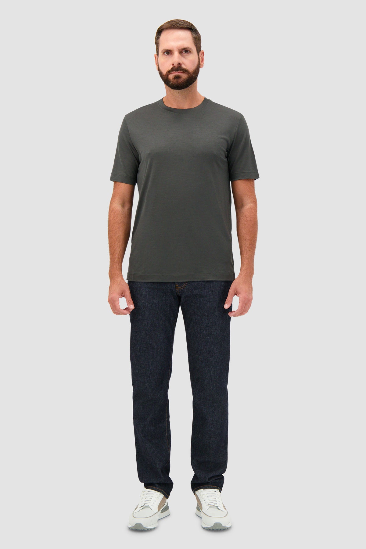 Marco Pescarolo Charcoal Grey James Crew-Neck T-Shirt