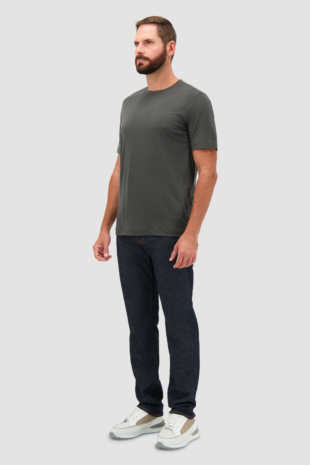 Marco Pescarolo Charcoal Grey James Crew-Neck T-Shirt