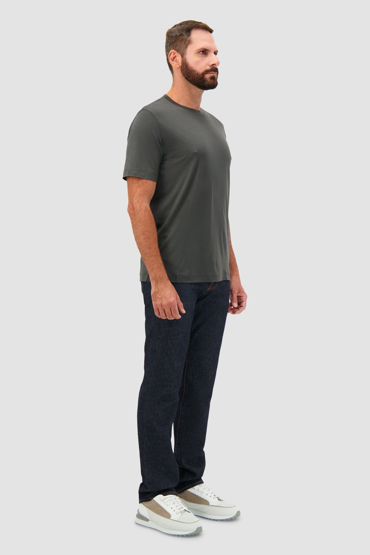 Marco Pescarolo Charcoal Grey James Crew-Neck T-Shirt
