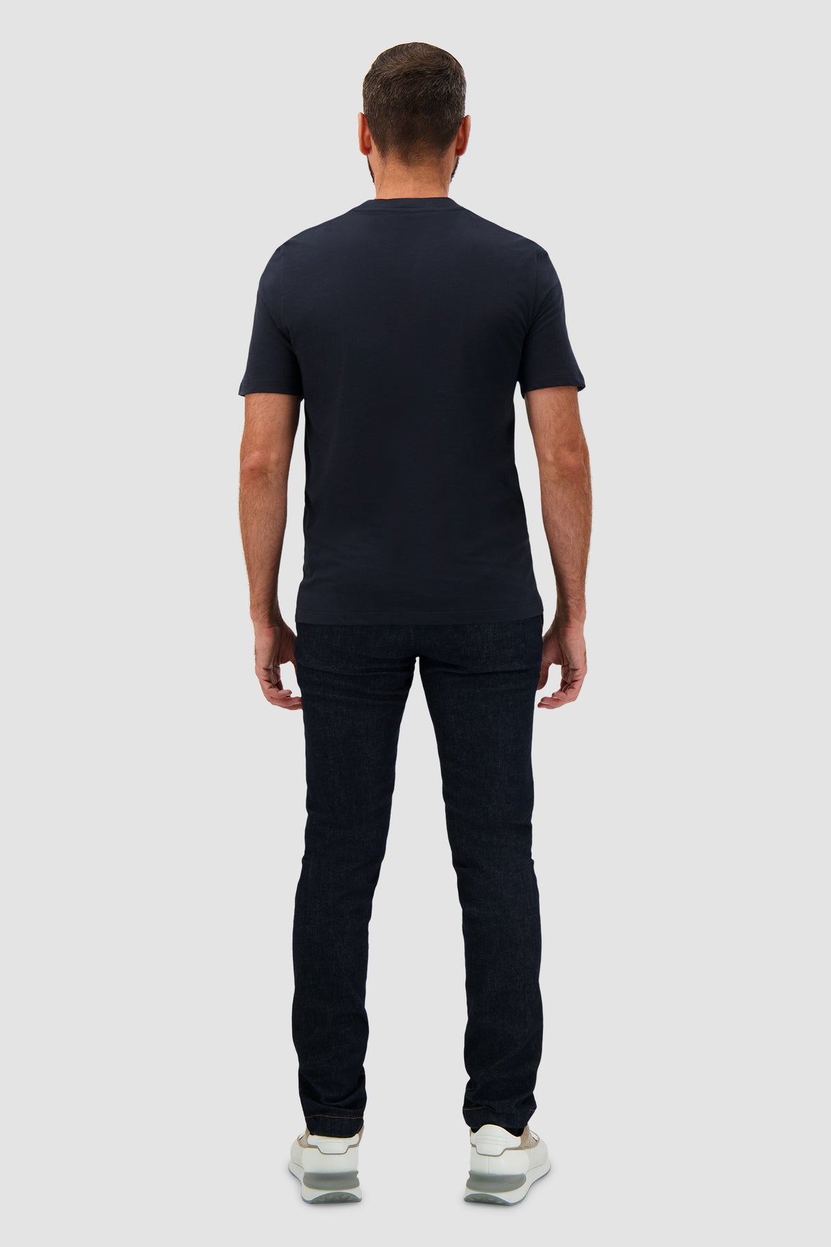 Jacob Cohen Navy Cotton Embroidered Rowing T-Shirt