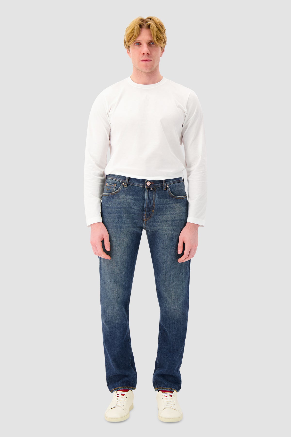Jacob Cohen Blue Regular Straight Fit Jeans