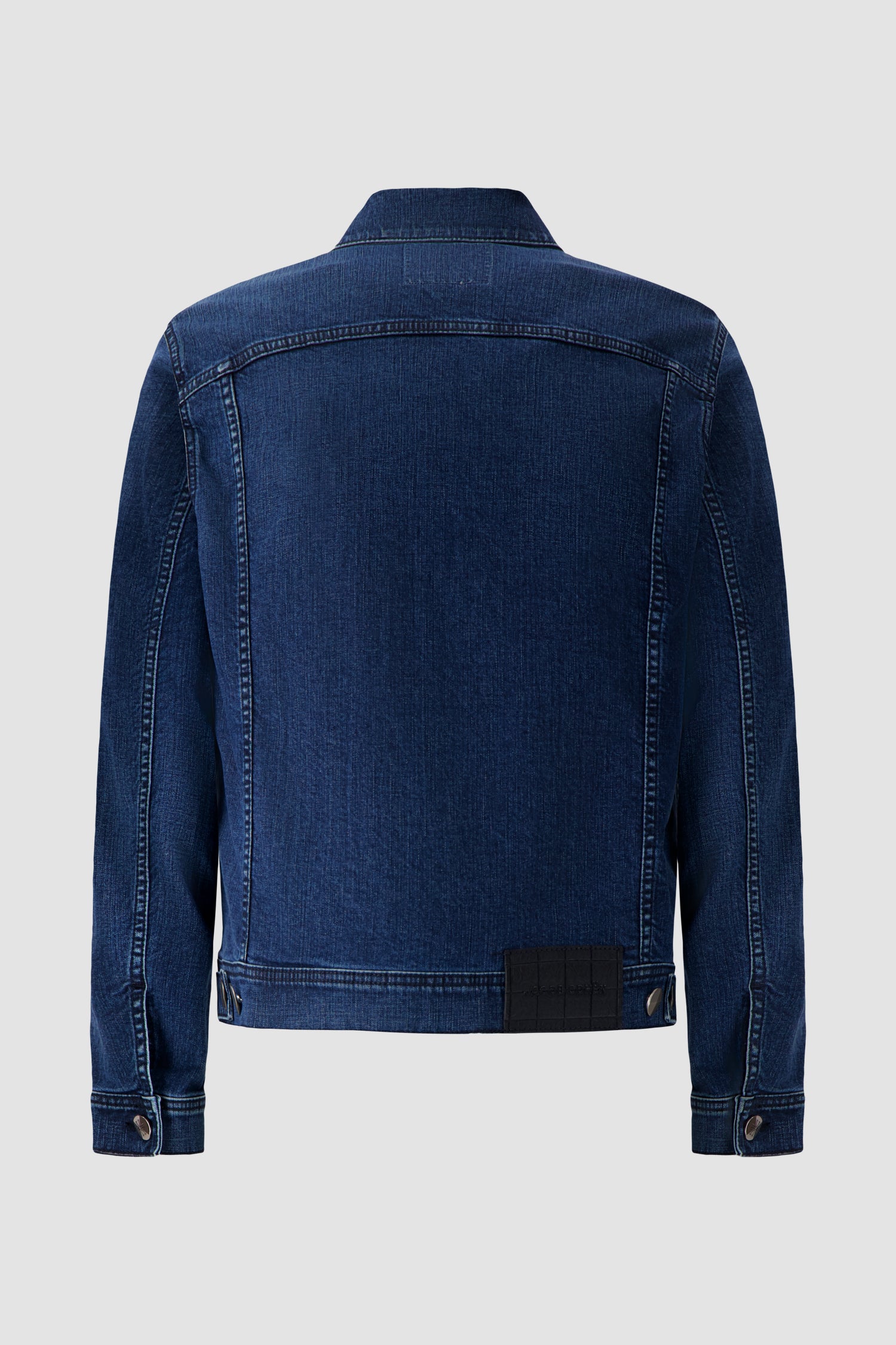 Jacob Cohen Medium Blue Washed Stretch Denim Trucker Jacket