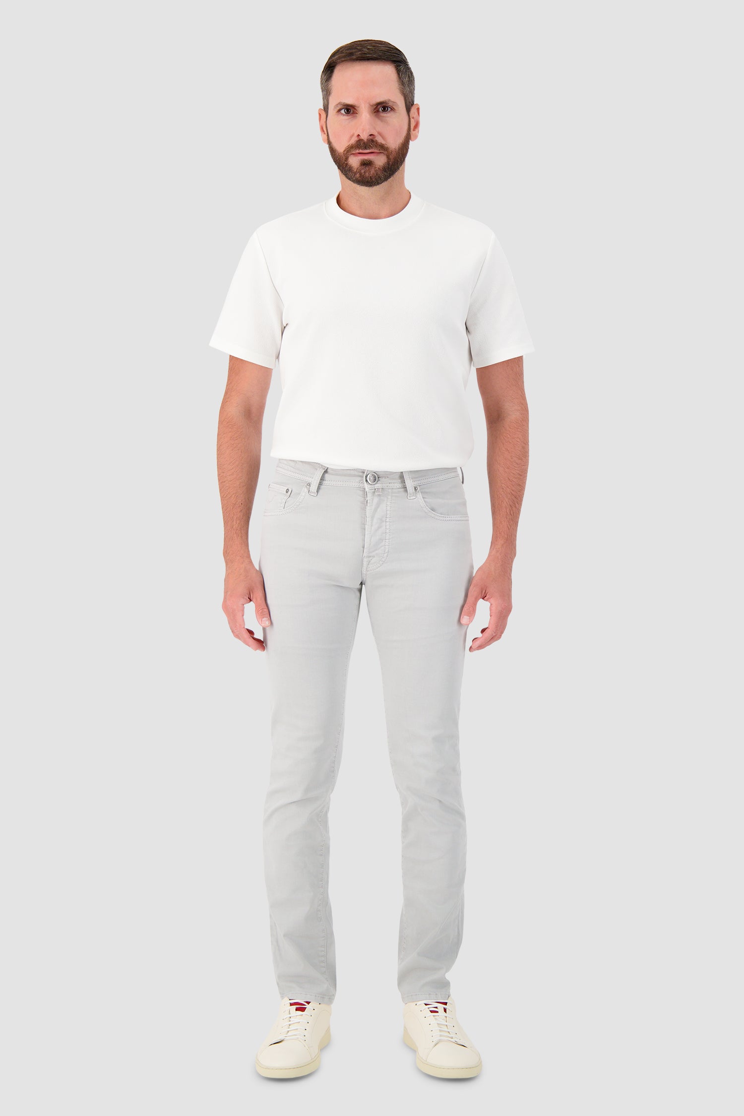 Jacob Cohen Slim Fit Bard Trousers Grey