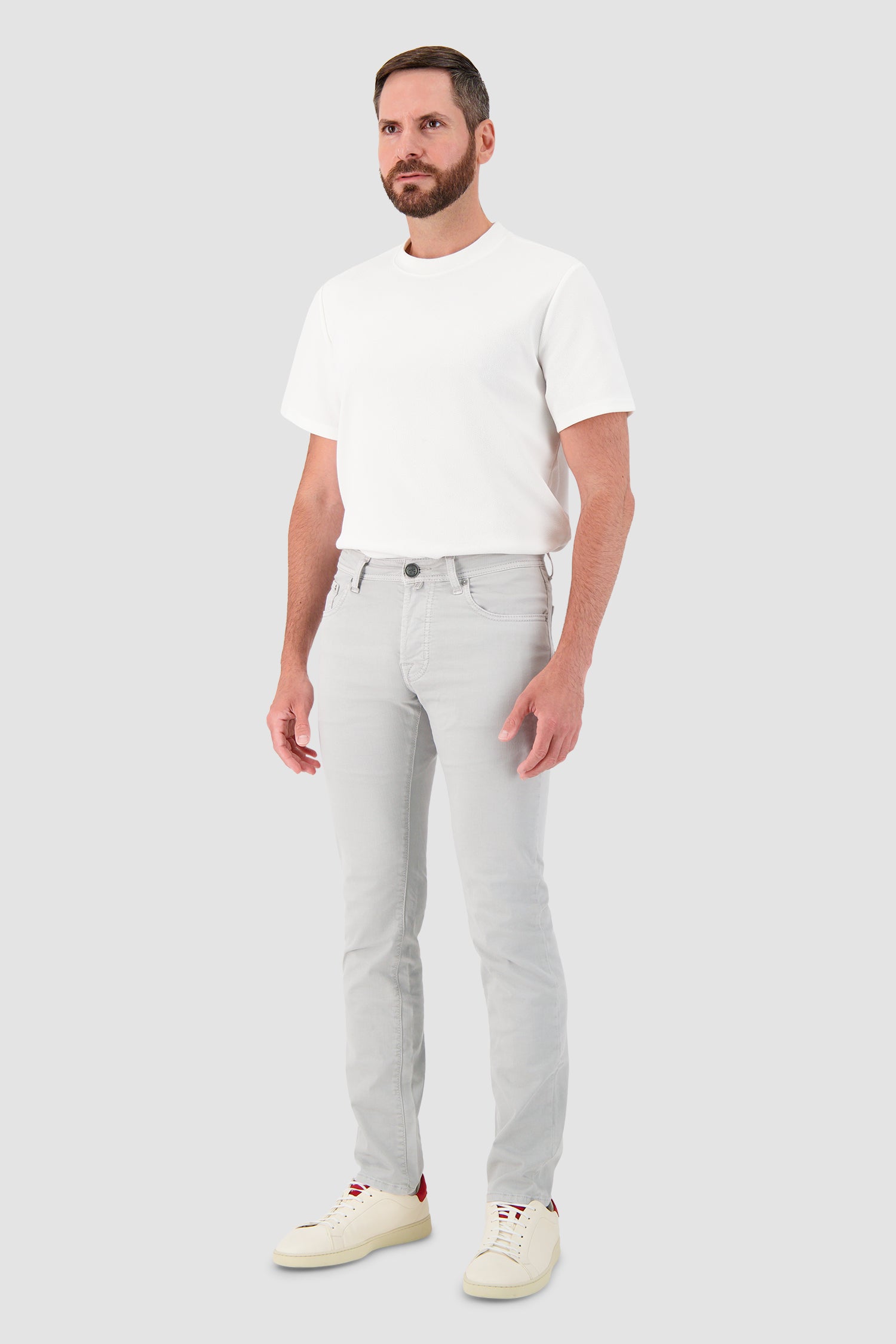 Jacob Cohen Slim Fit Bard Trousers Grey