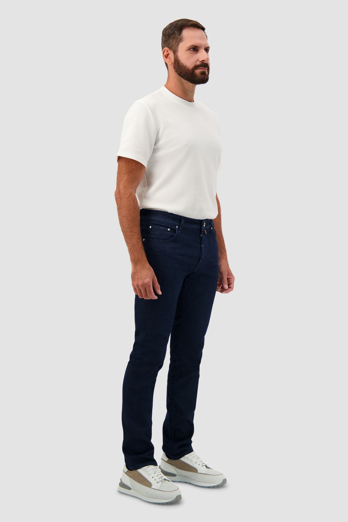Jean Bard coupe slim bleu foncé Jacob Cohen