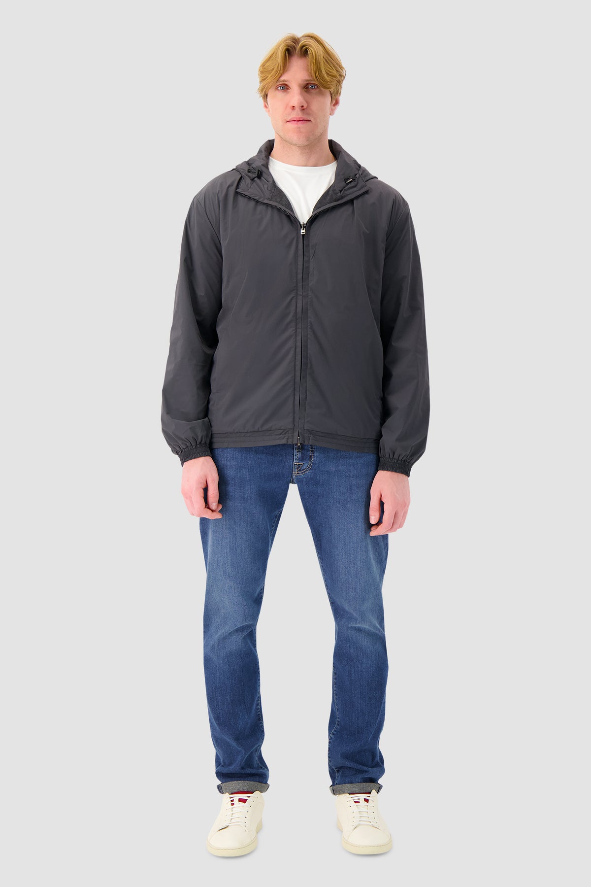 Sease Charcoal Virgin Wool Reversible Hoodie