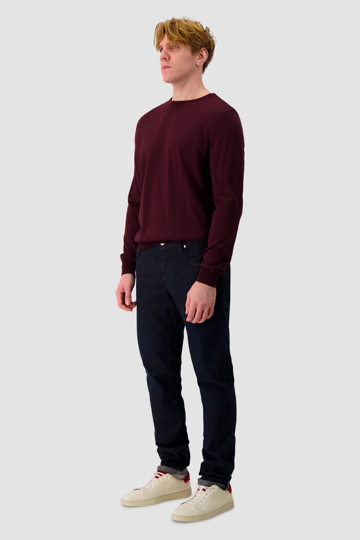 Zilli Burgundy Round Neck Sweater