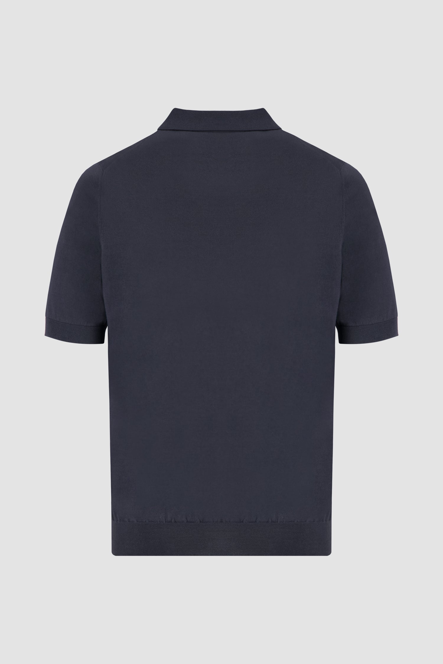 Zilli Grey Zip Short Sleeves Polo