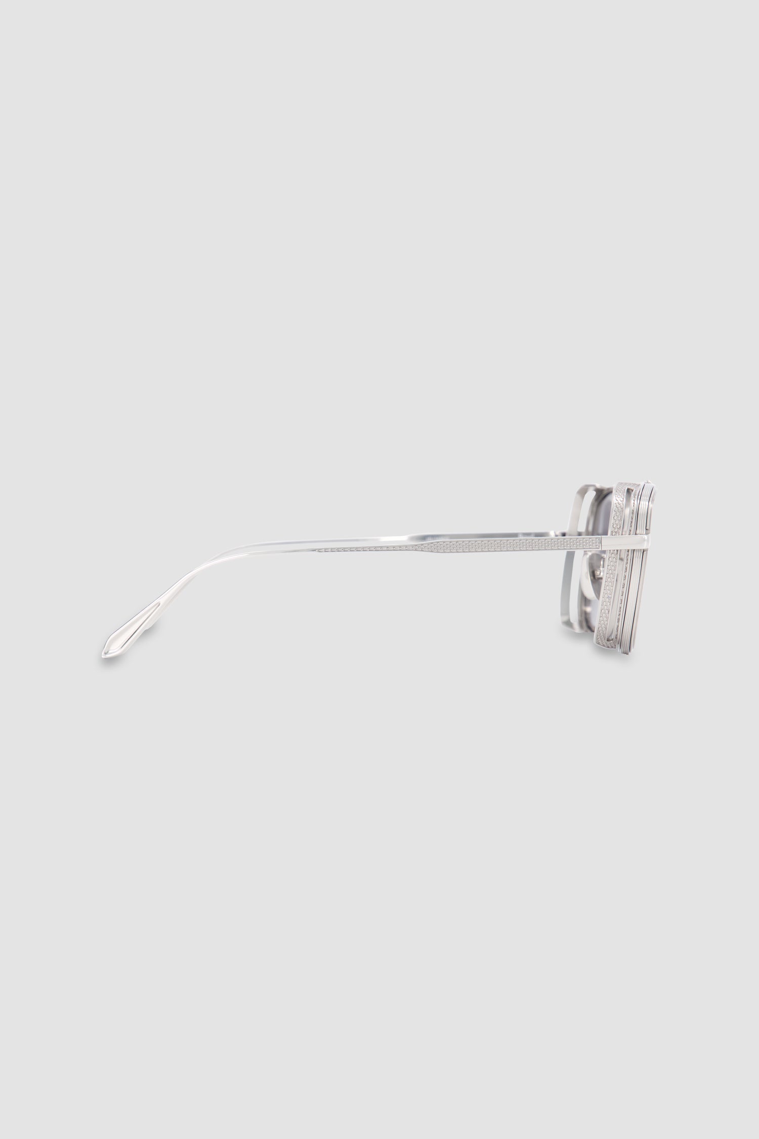 Linda Farrow 22K White Gold/Platinum Boyd Explorer Sunglasses with Component Set