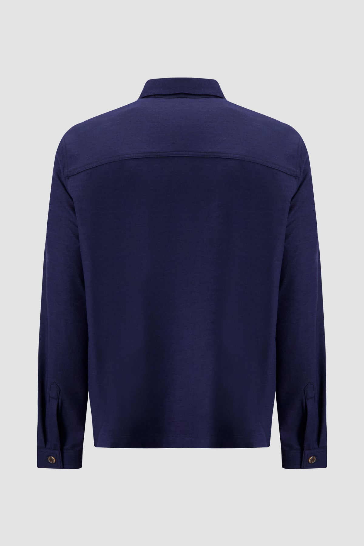Richard J Brown Navy Wool Fred Overshirt