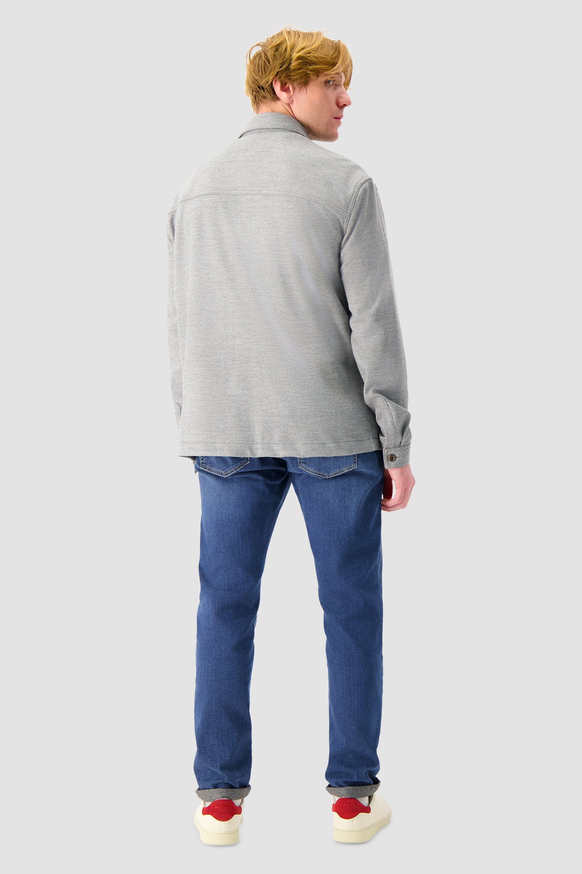 Richard J Brown Grey Wool Fred Overshirt