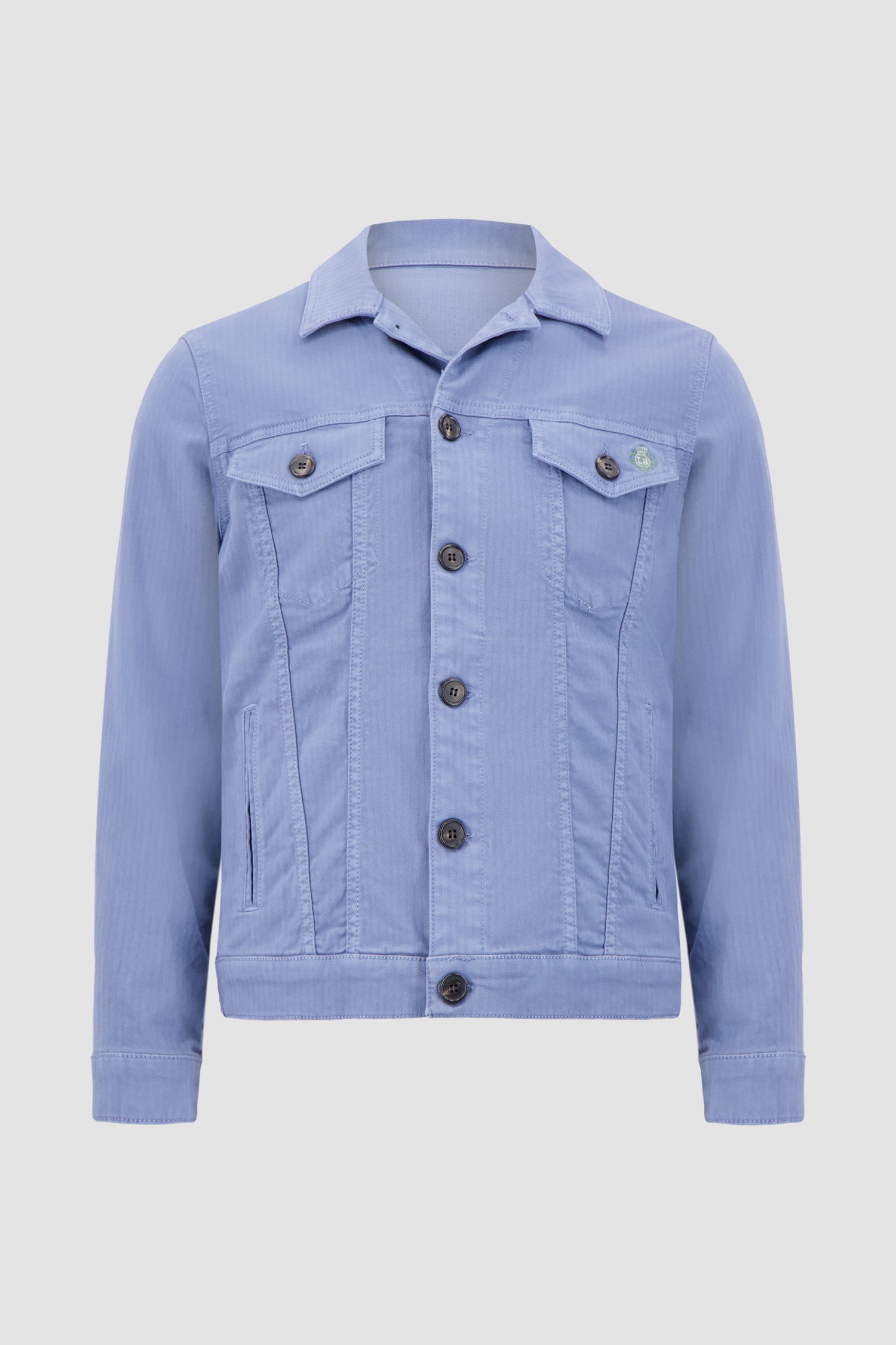 Luigi Borrelli Light Blue Giubbino Jeans Jacket