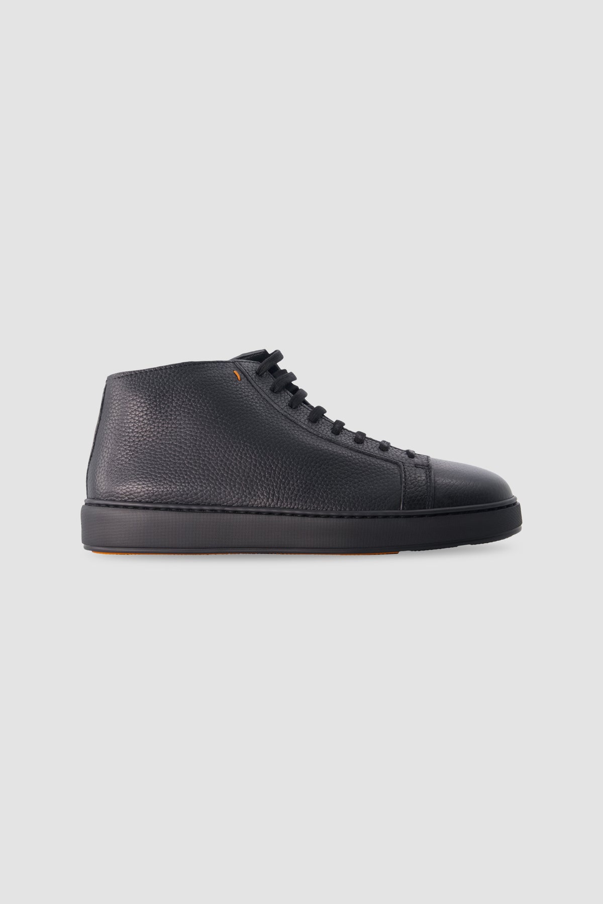 Santoni Black High-Top Sneakers