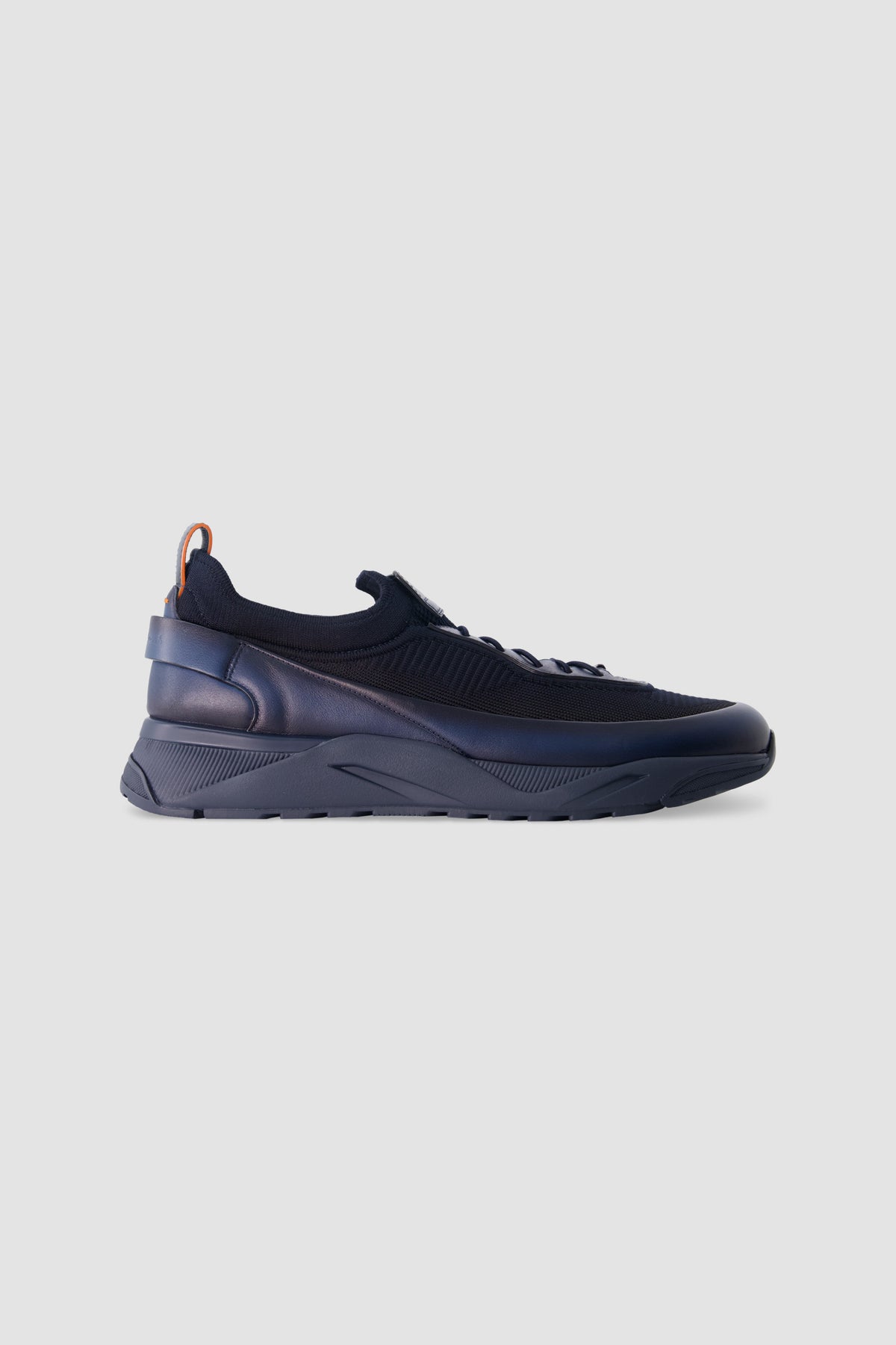 Santoni Navy Sneakers
