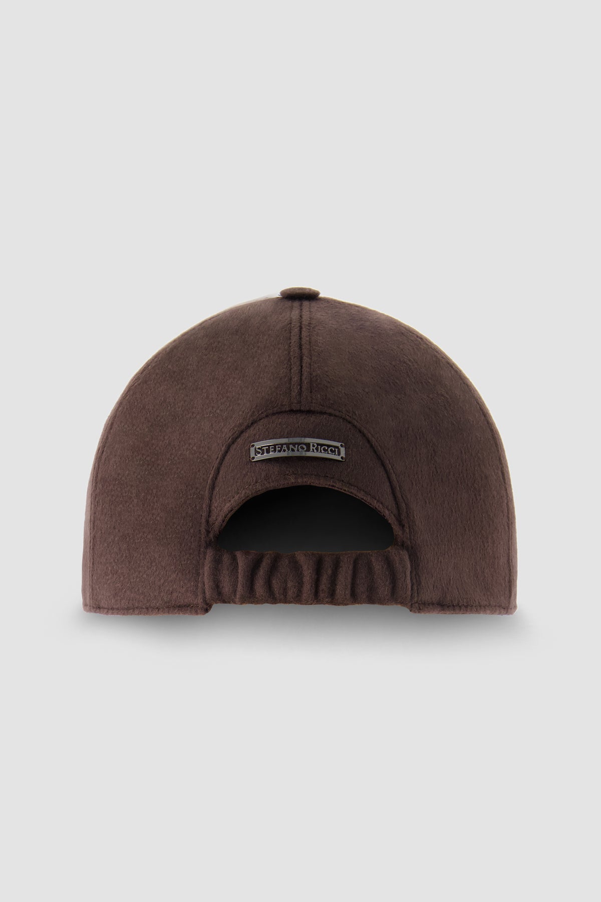 Stefano Ricci Brown Wool Embroidered Baseball Hat