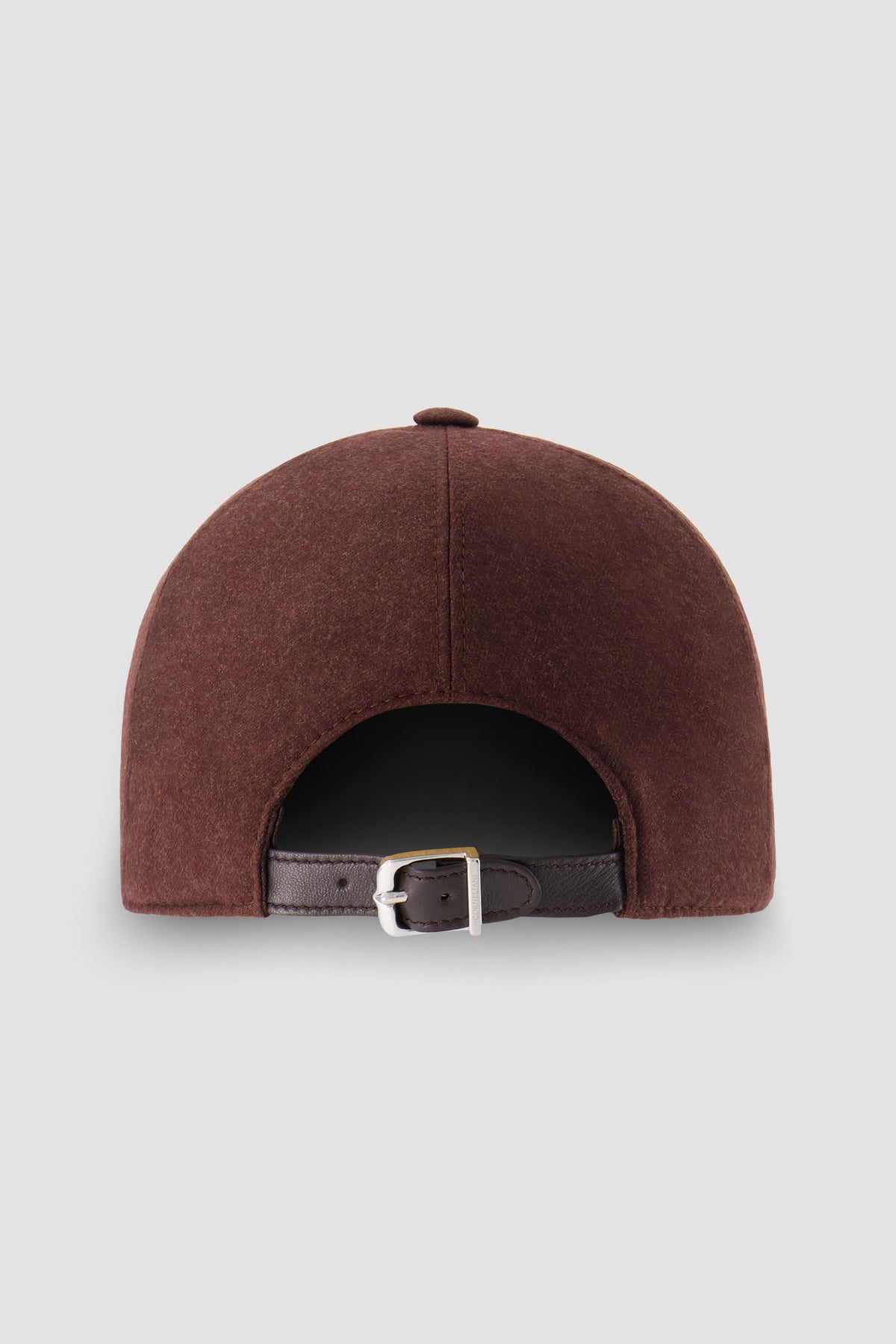 Stefano Ricci Burgundy Wool Embroidered Baseball Hat