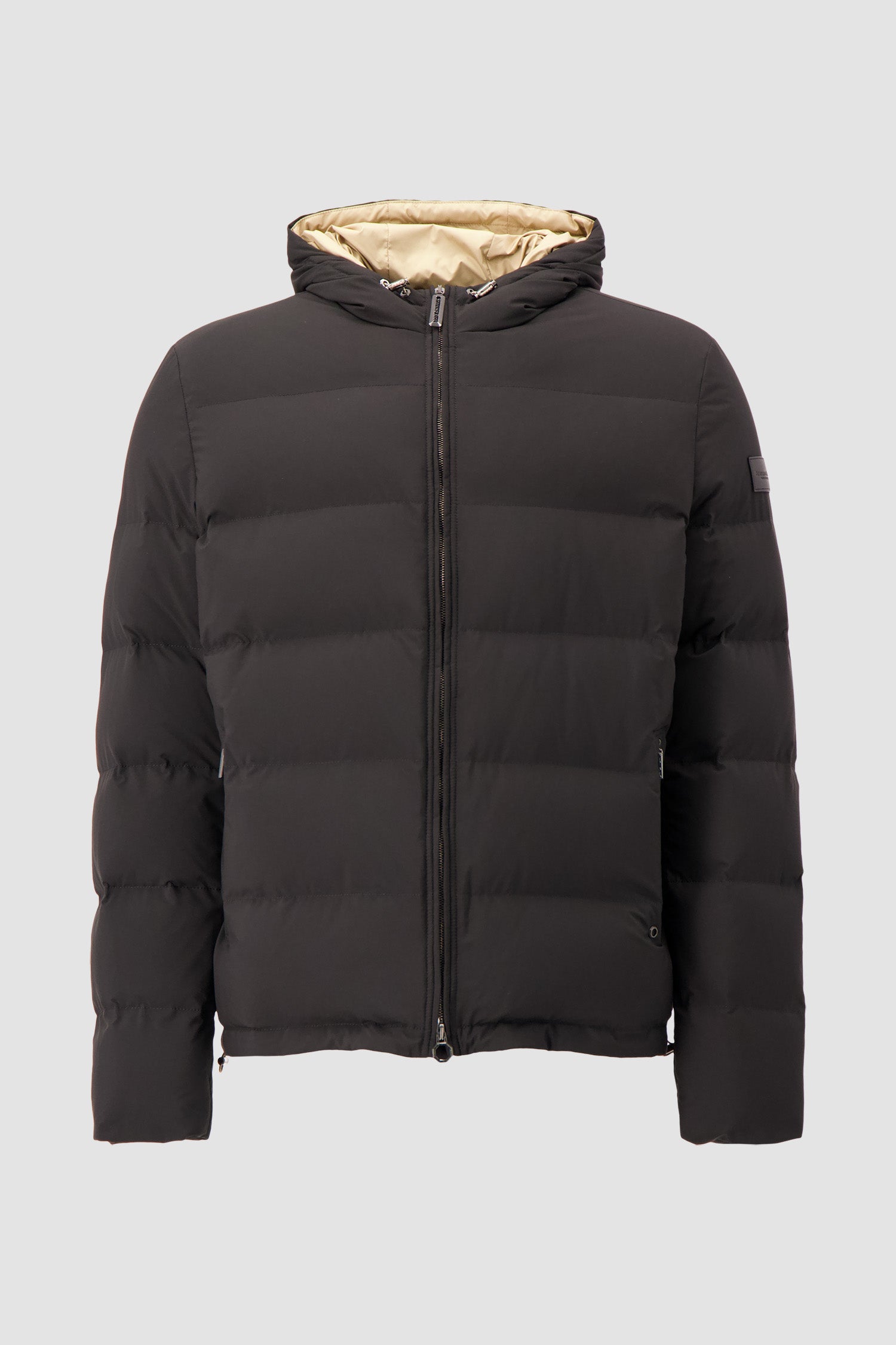 Stefano Ricci Black Sport Quilted Down Jacket