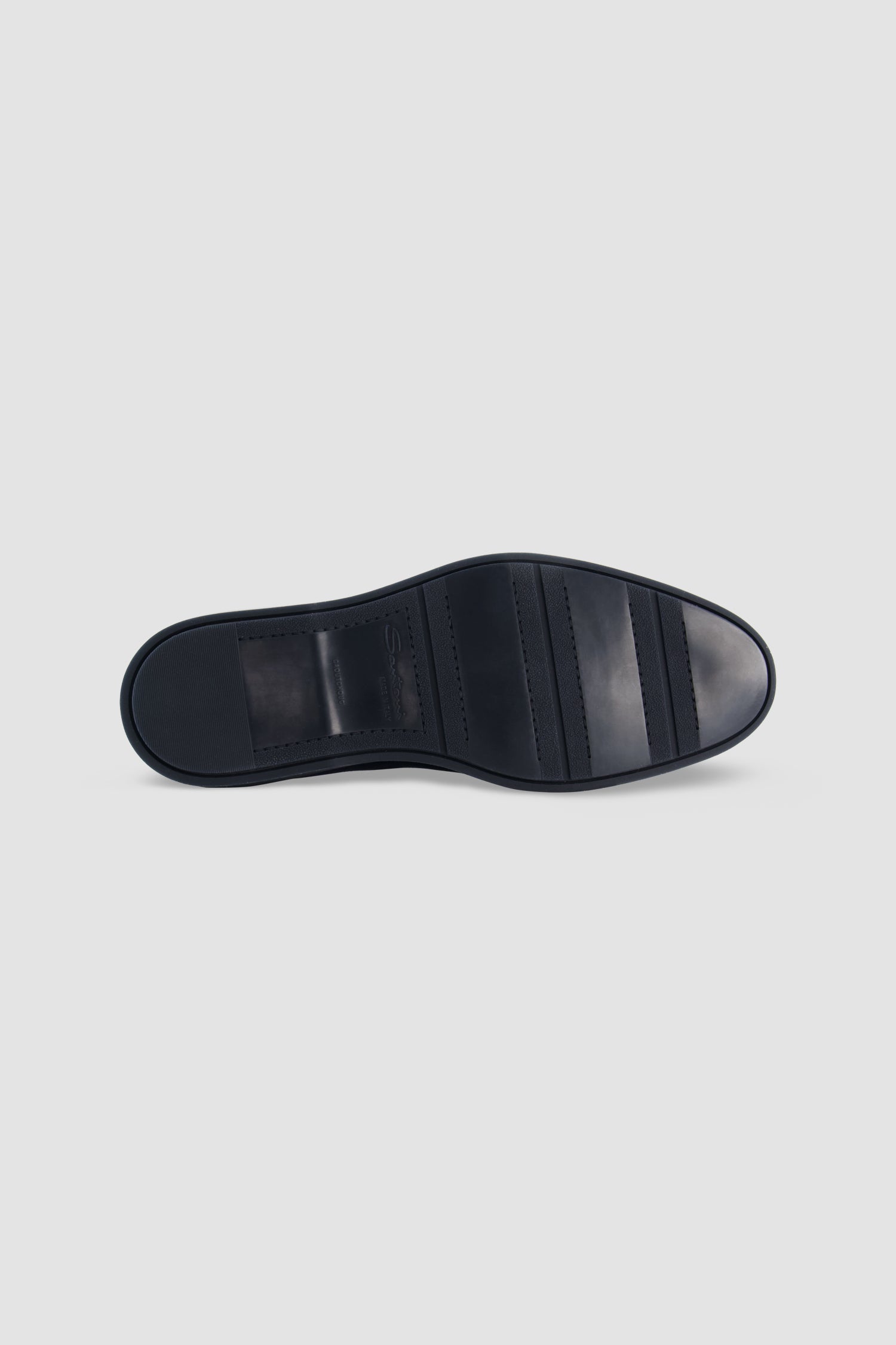 Santoni Navy Suede Slip-On Loafer