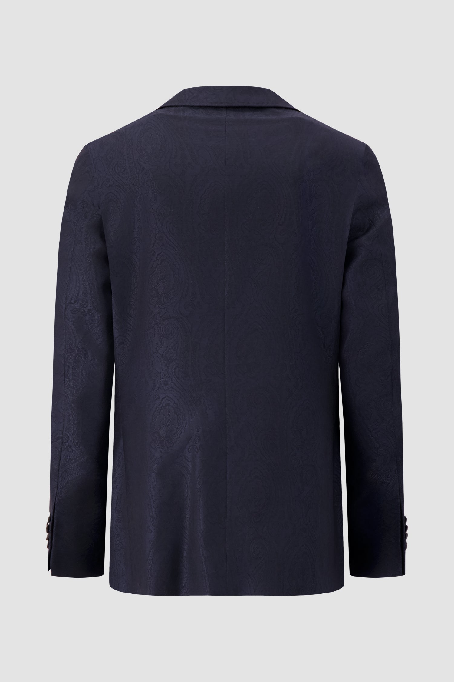 Etro Milano Navy Tonal Paisley Blazer