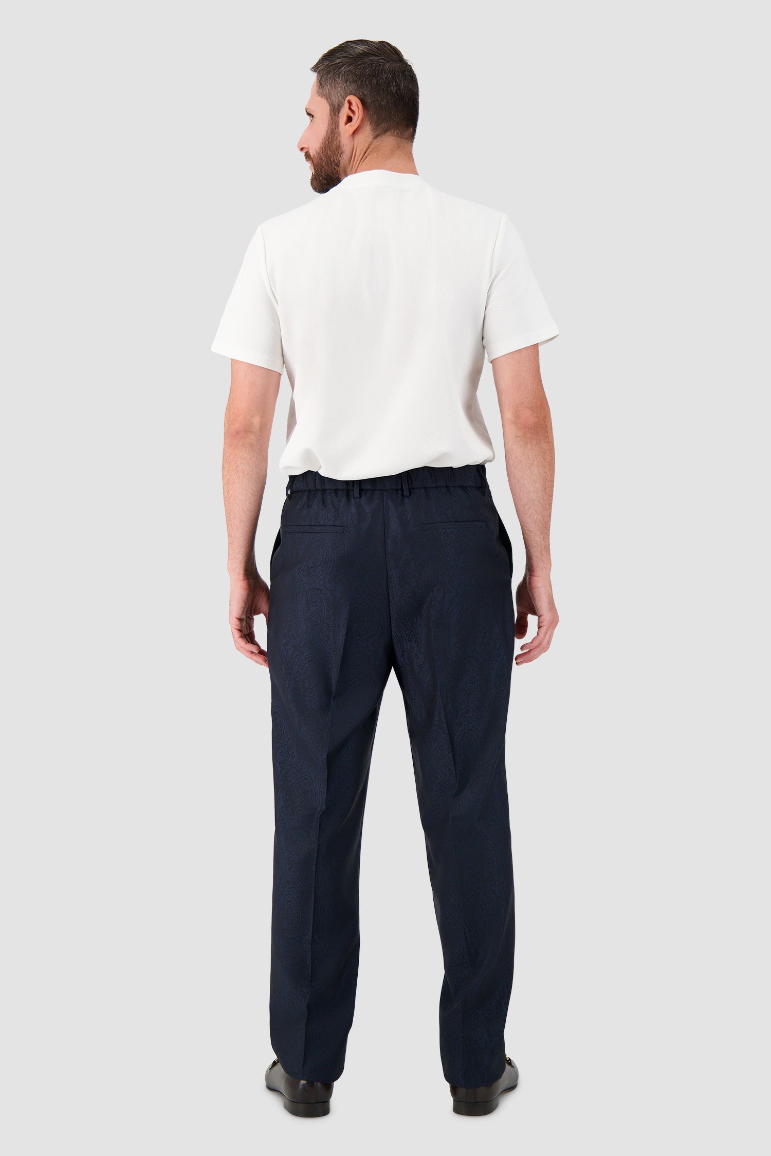 Etro Milano Tonal Paisley Jacquard Trousers