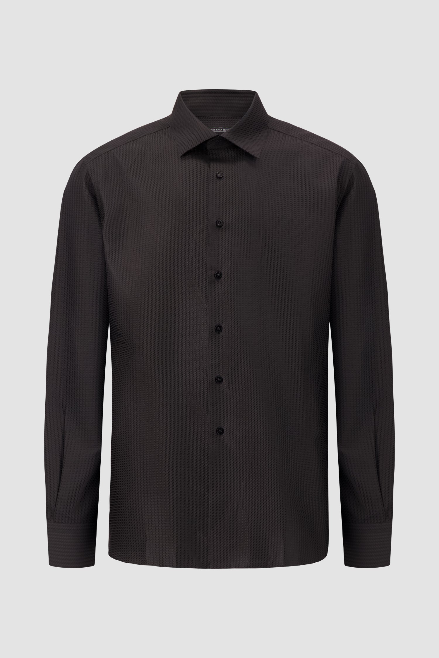 Stefano Ricci Black Textured Shirt