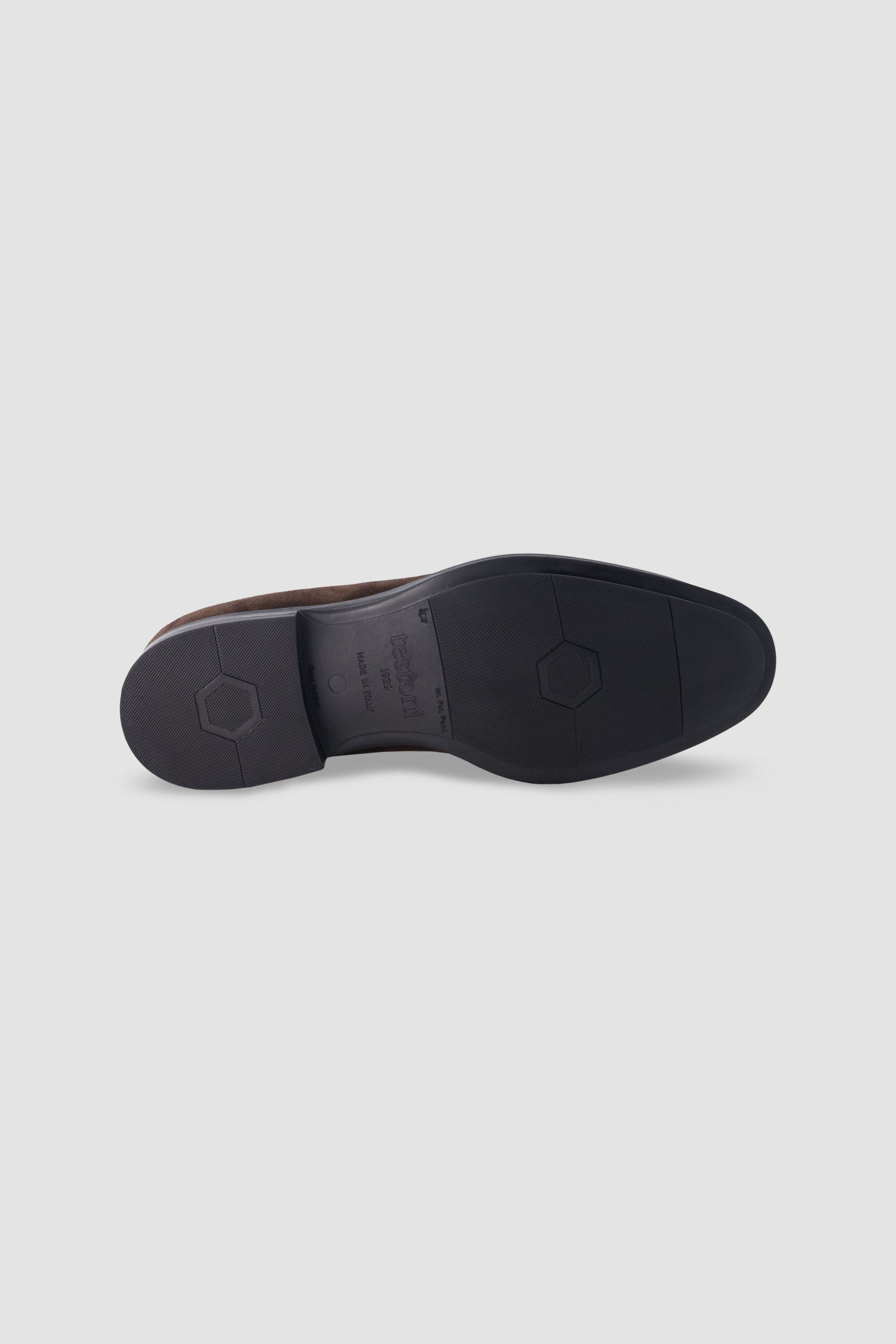Testoni Dark Brown Suede Tassel Loafers