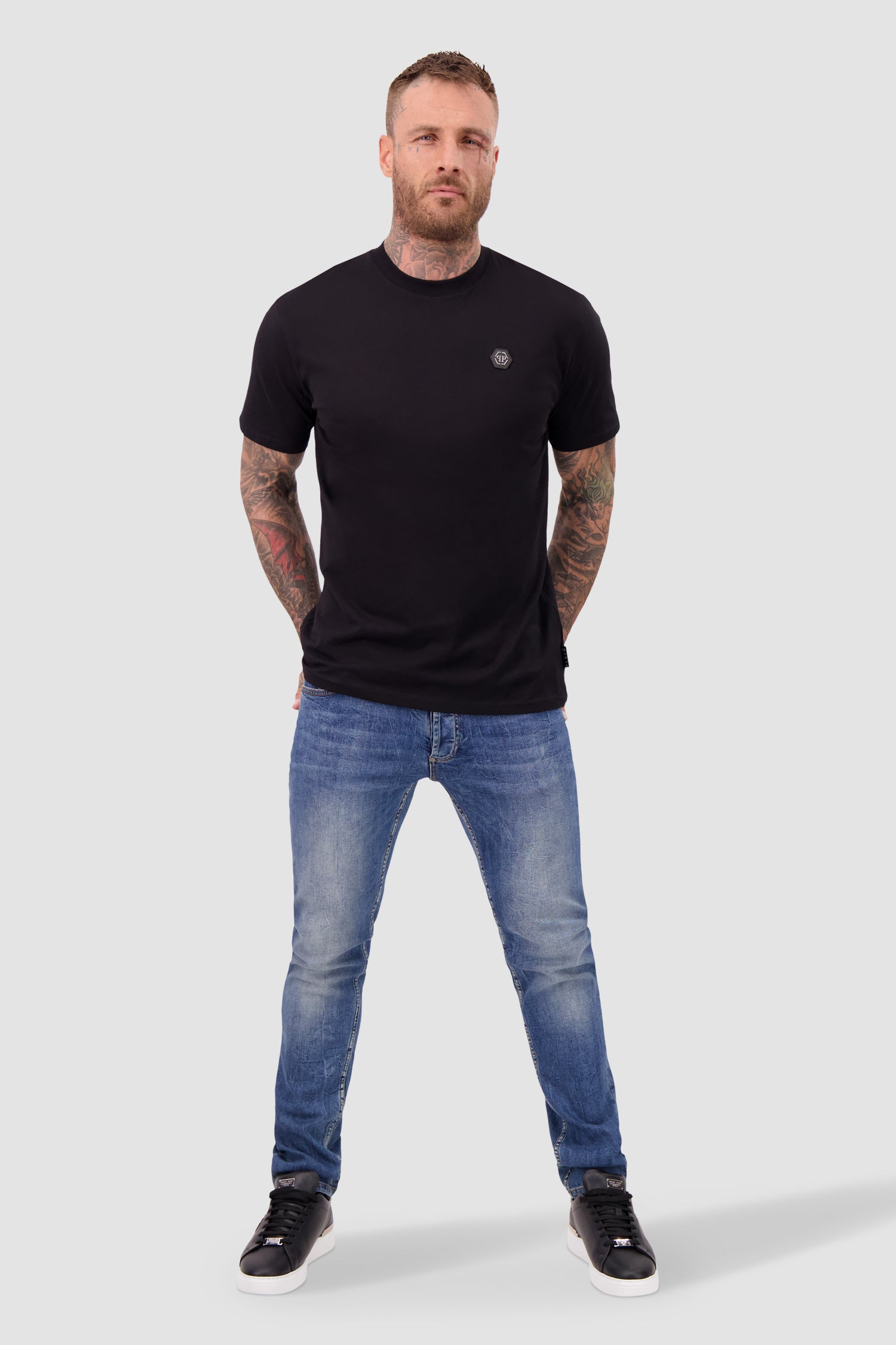 Philipp Plein Round Neck SS Basic T-Shirt