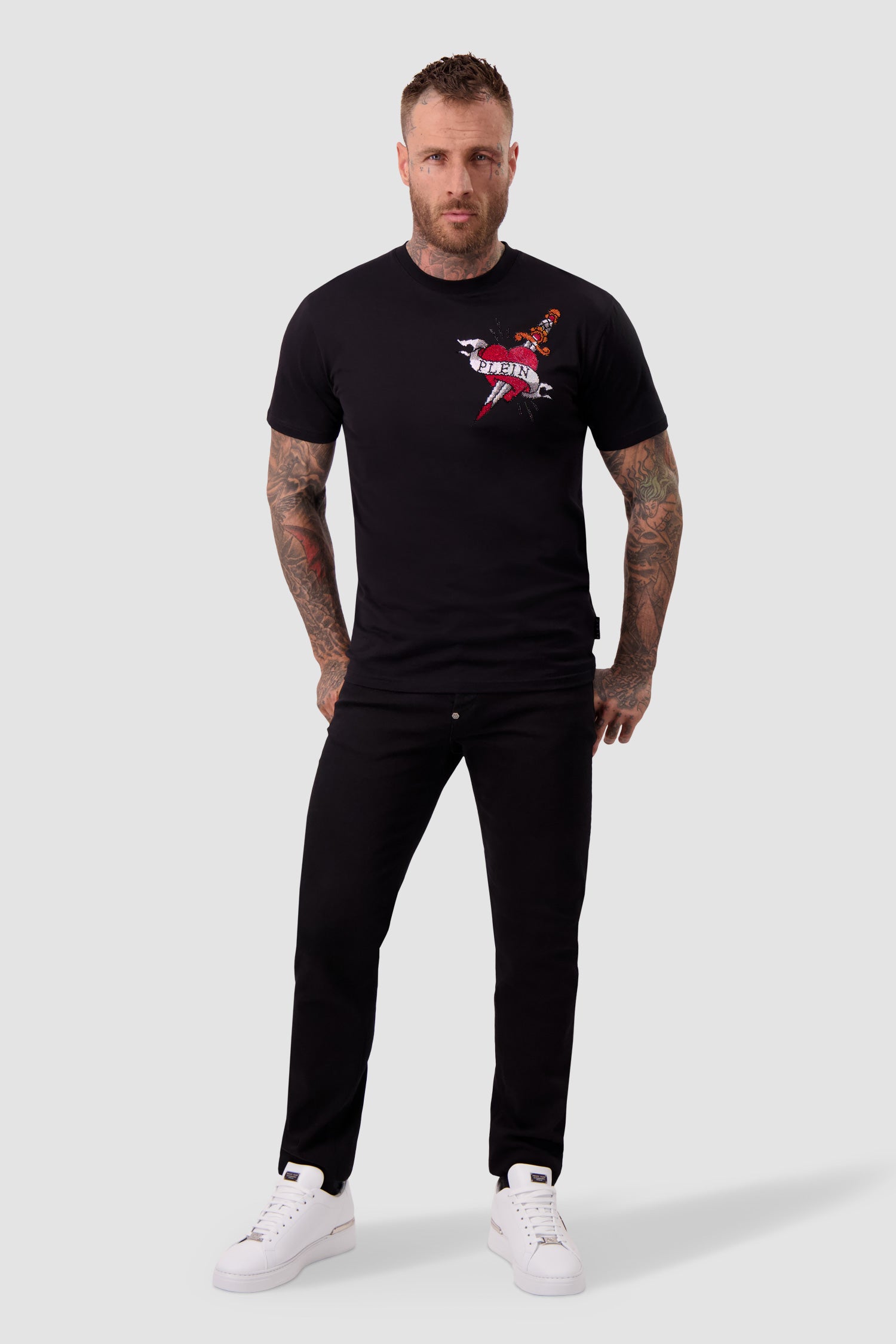 Philipp Plein Round Neck SS Love T-Shirt