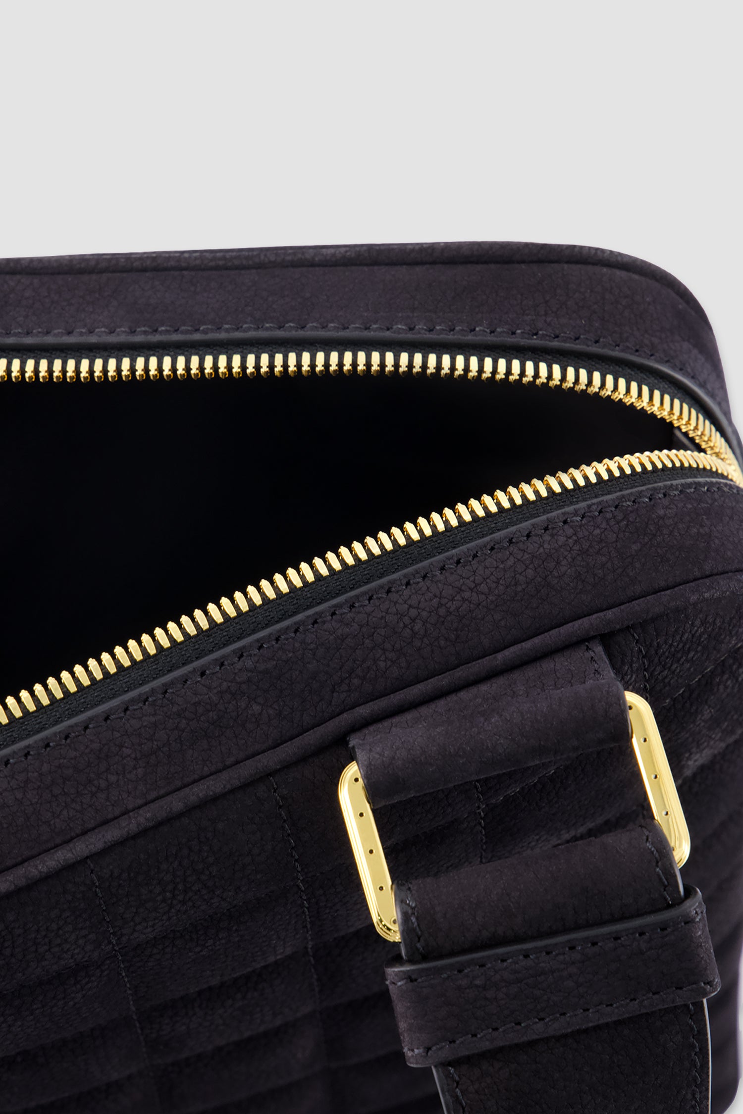Stefano Ricci Black Pebbled Calf Leather Crossbody Bag