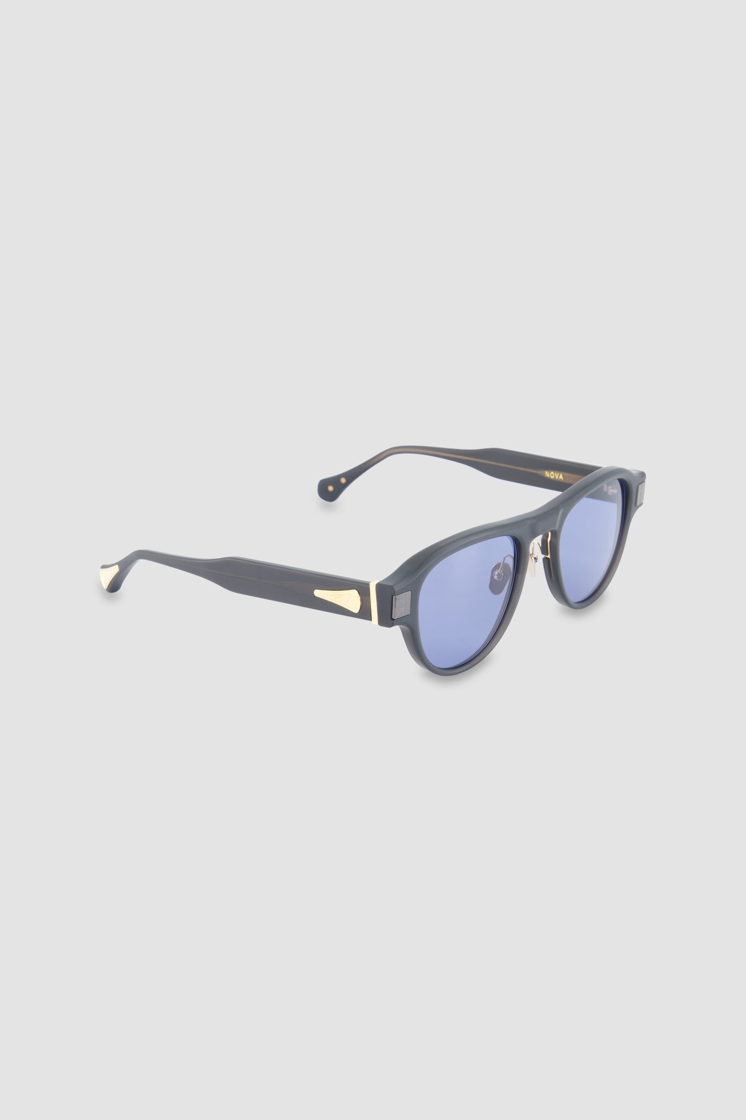 Masunaga Black/Grey Nova Sunglasses
