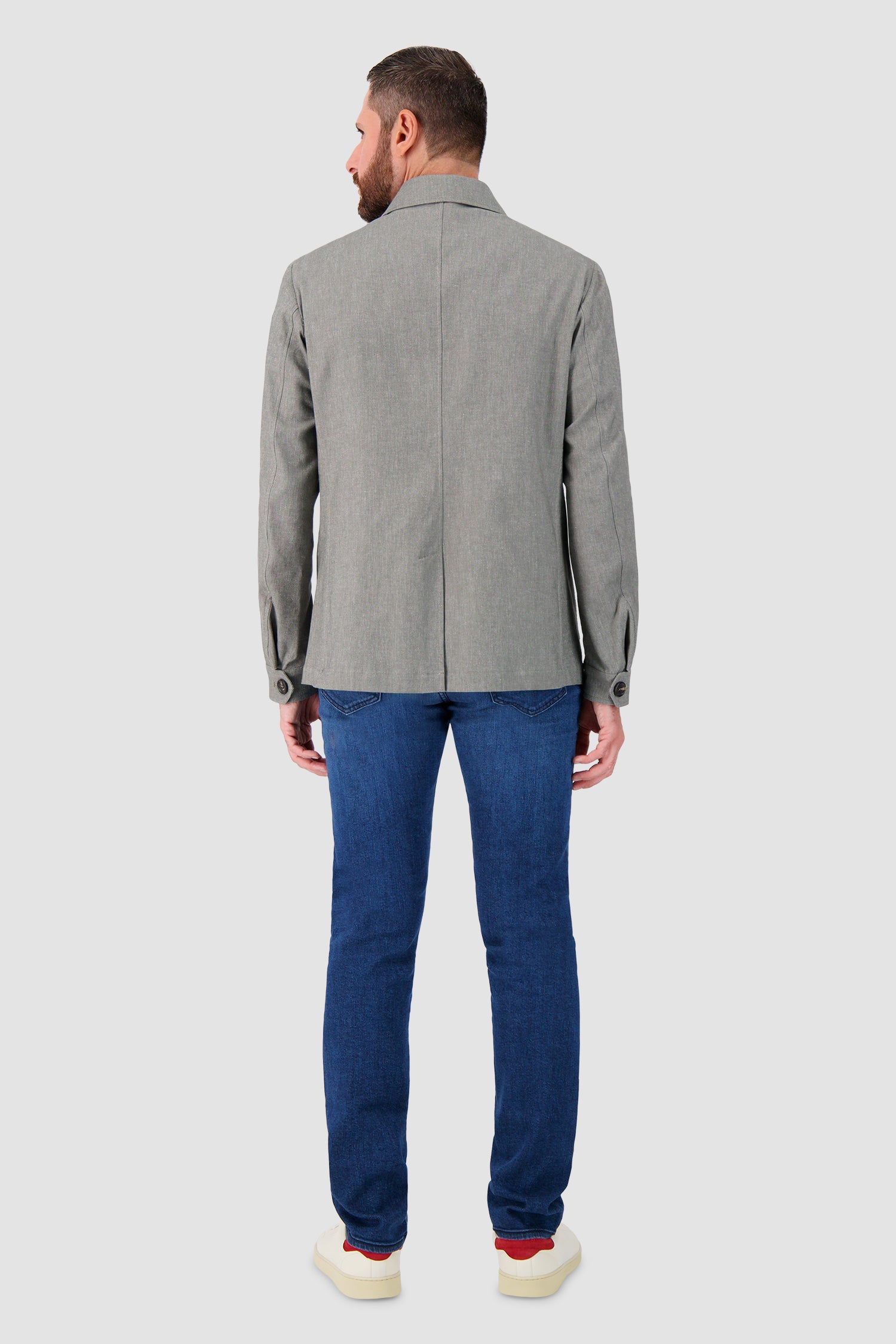 Luigi Borrelli Light Green Sahariana Jacket
