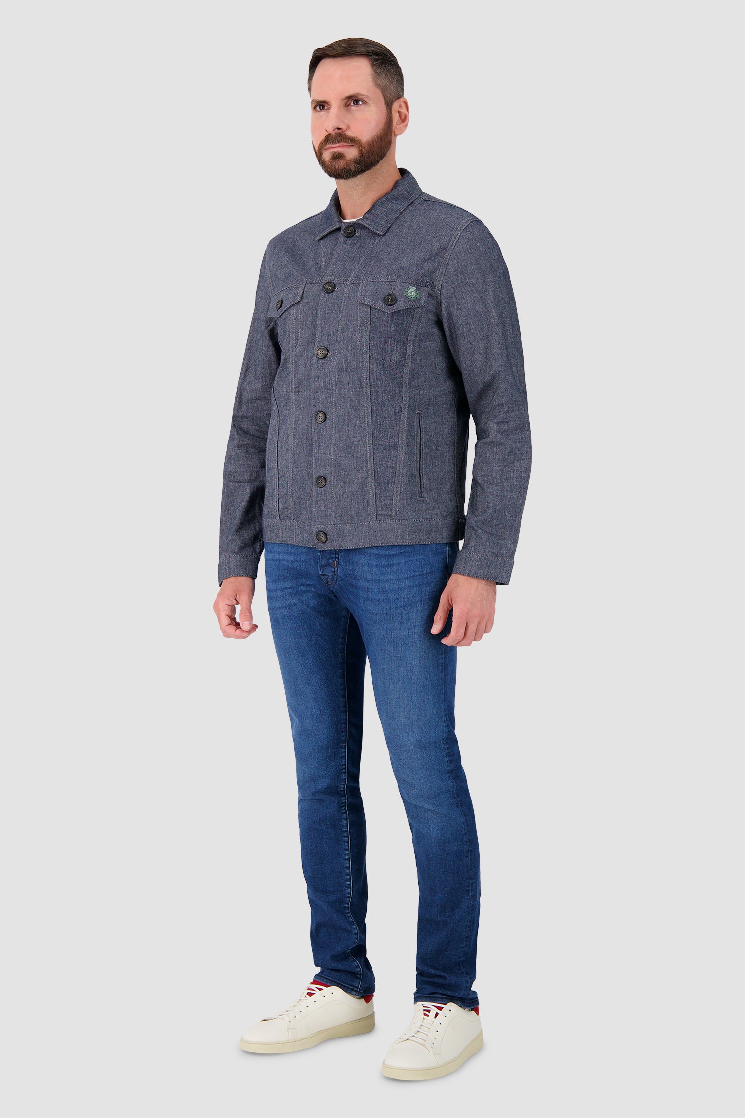 Luigi Borrelli Blue Giubbino Jeans Jacket