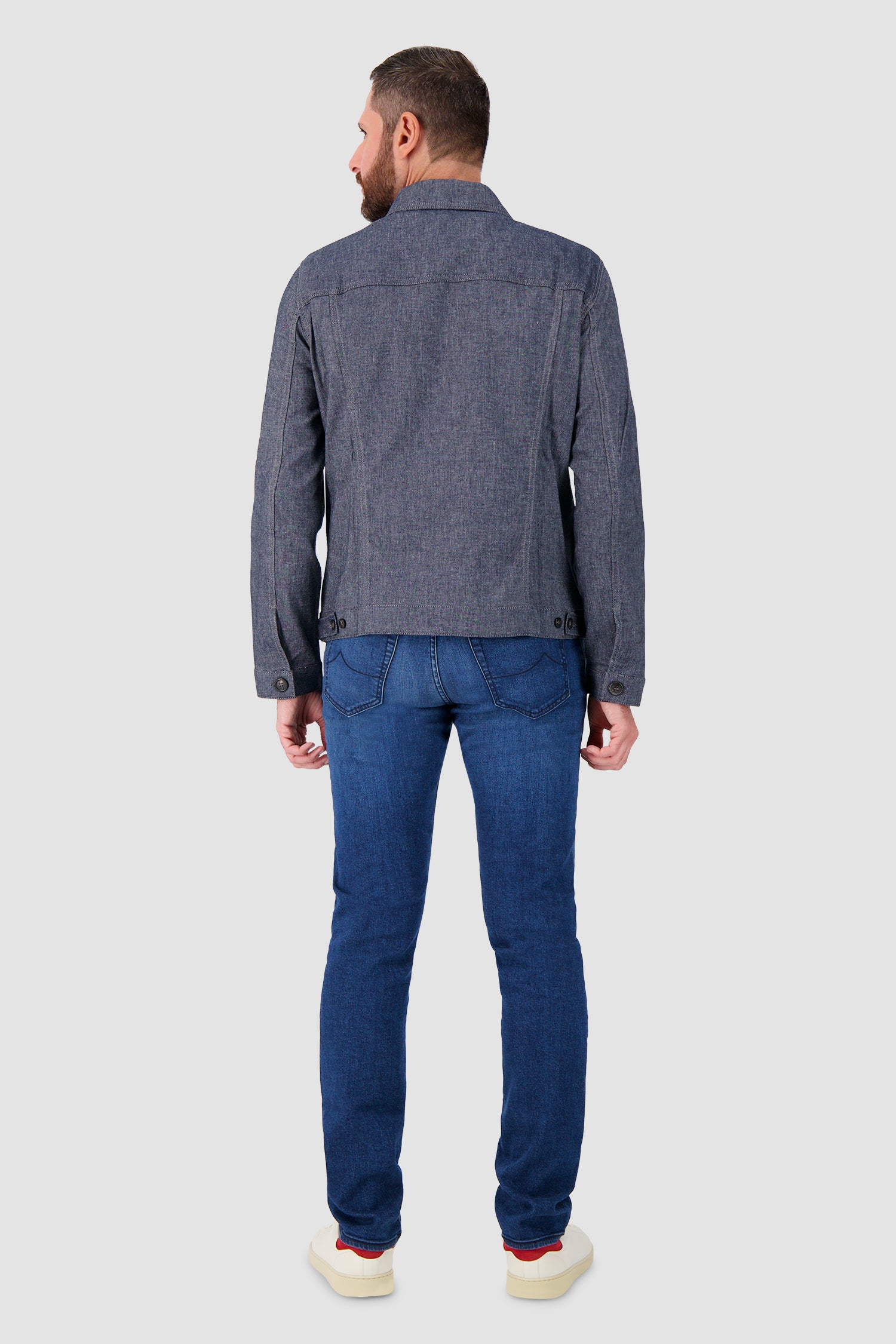 Luigi Borrelli Blue Giubbino Jeans Jacket