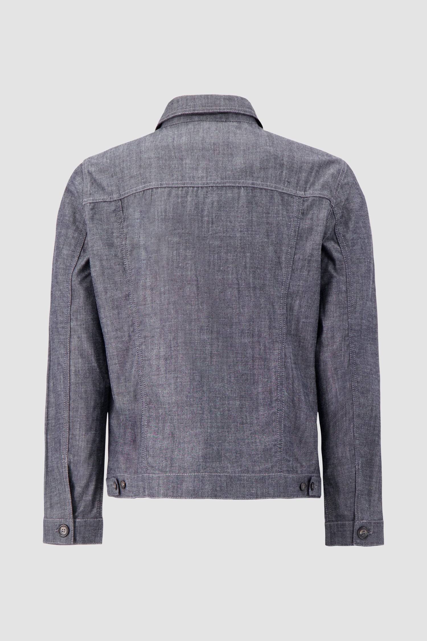Luigi Borrelli Grey Giubbino Jeans Jacket