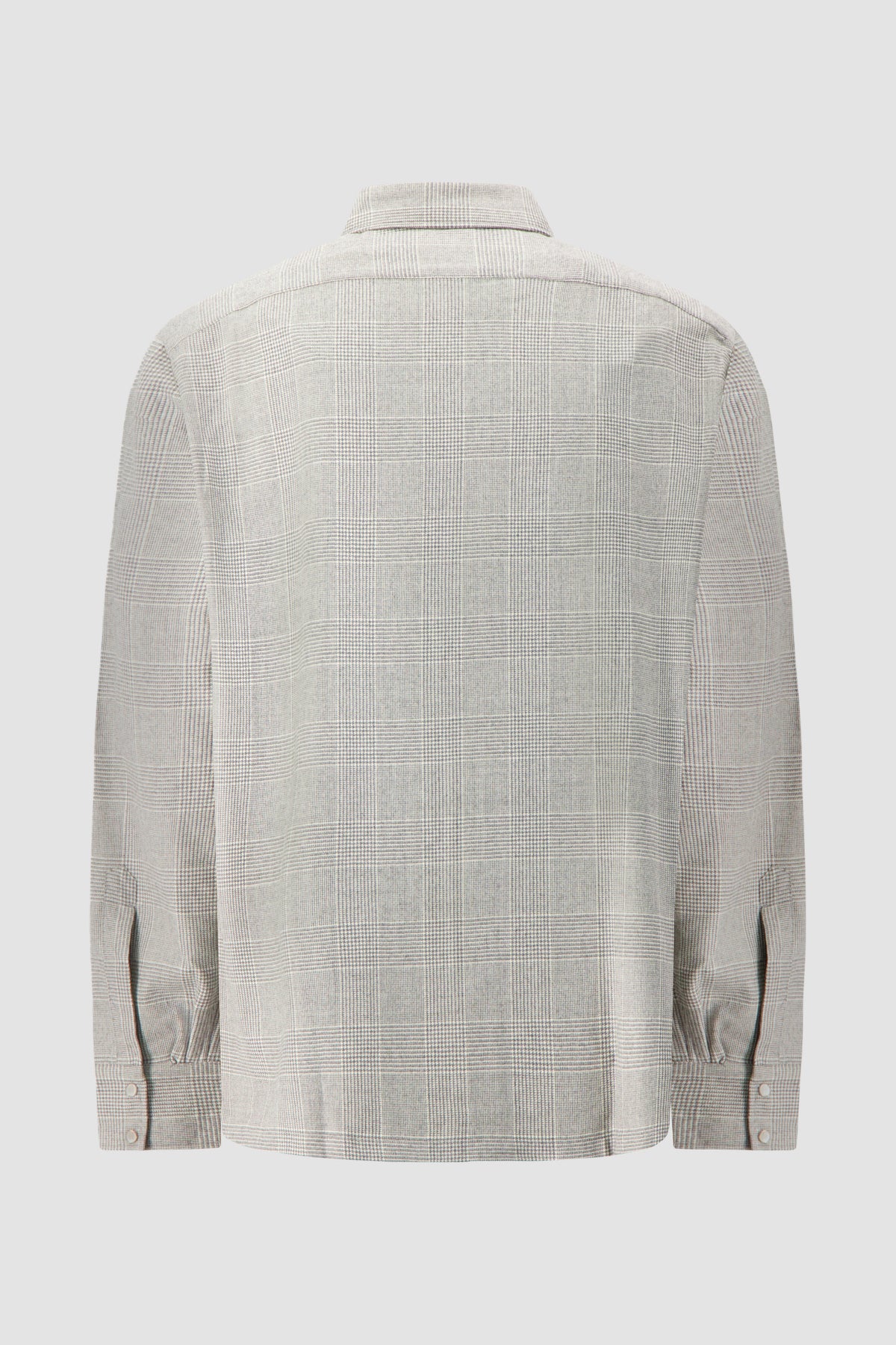 Luigi Borrelli Light Grey Plaid Overshirt
