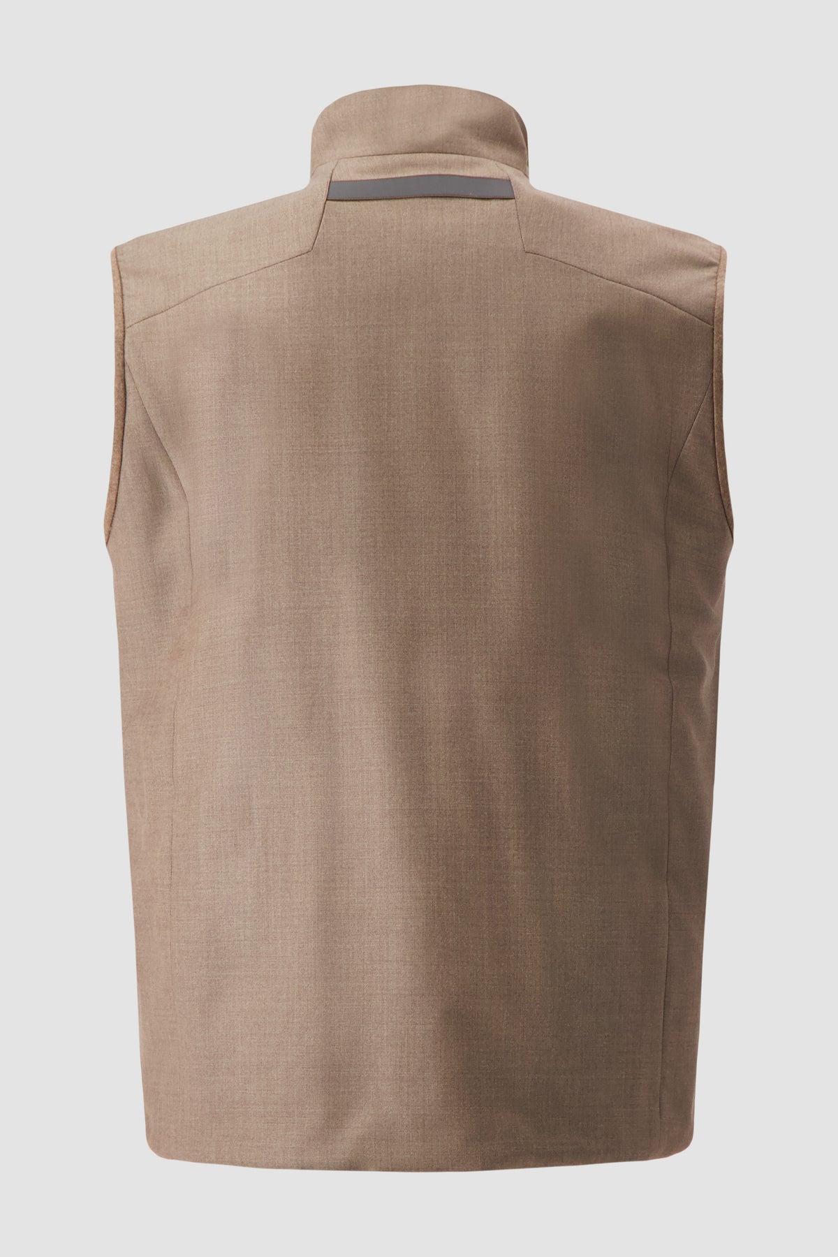 Sease Taupe Cashmere Padded Reversible Vest