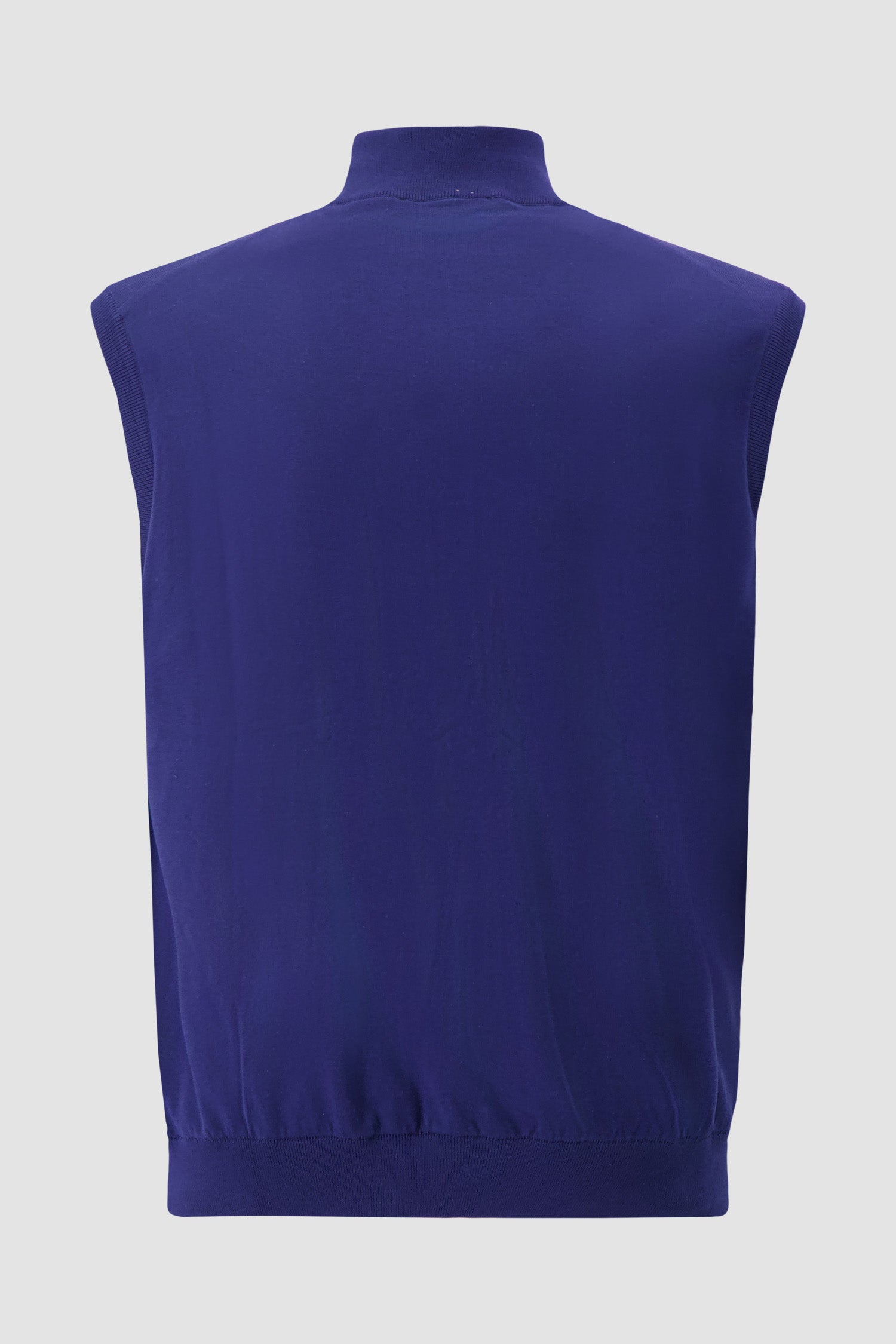 Pashmere Sleeveless Zip Sweater