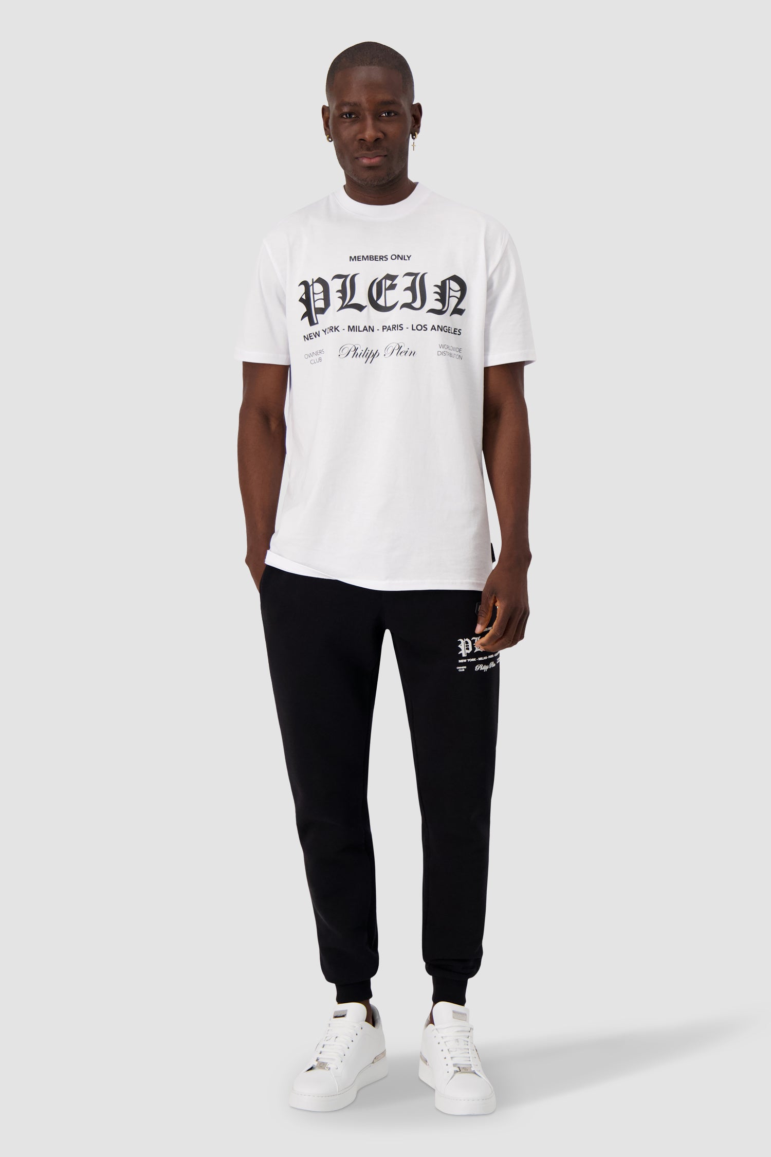 Philipp Plein White Round Neck SS T-Shirt