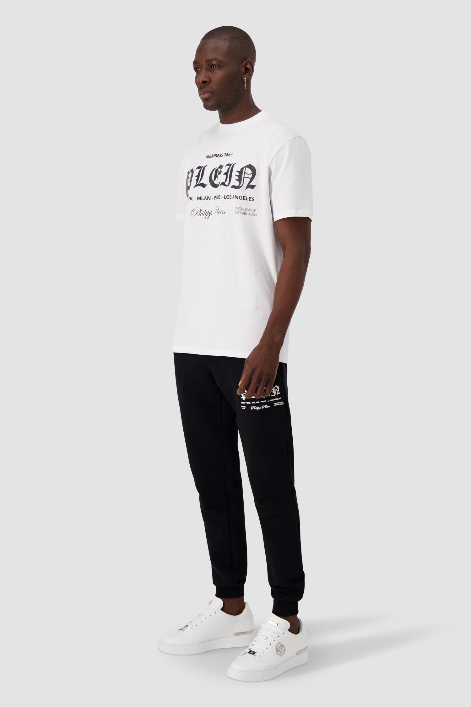 Philipp Plein White Round Neck SS T-Shirt