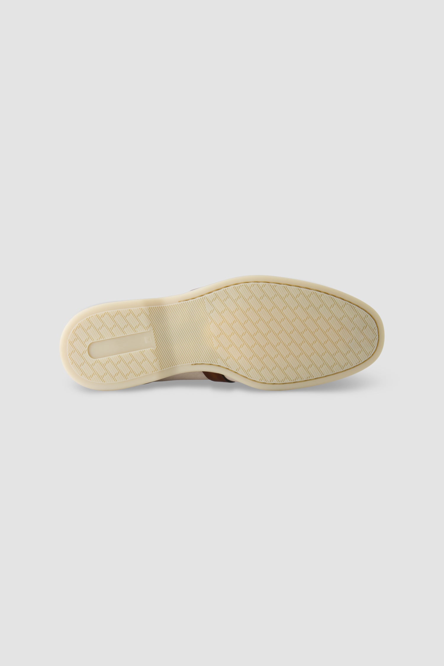 Corthay Beige Suede Leather Contrast Strap Loafers