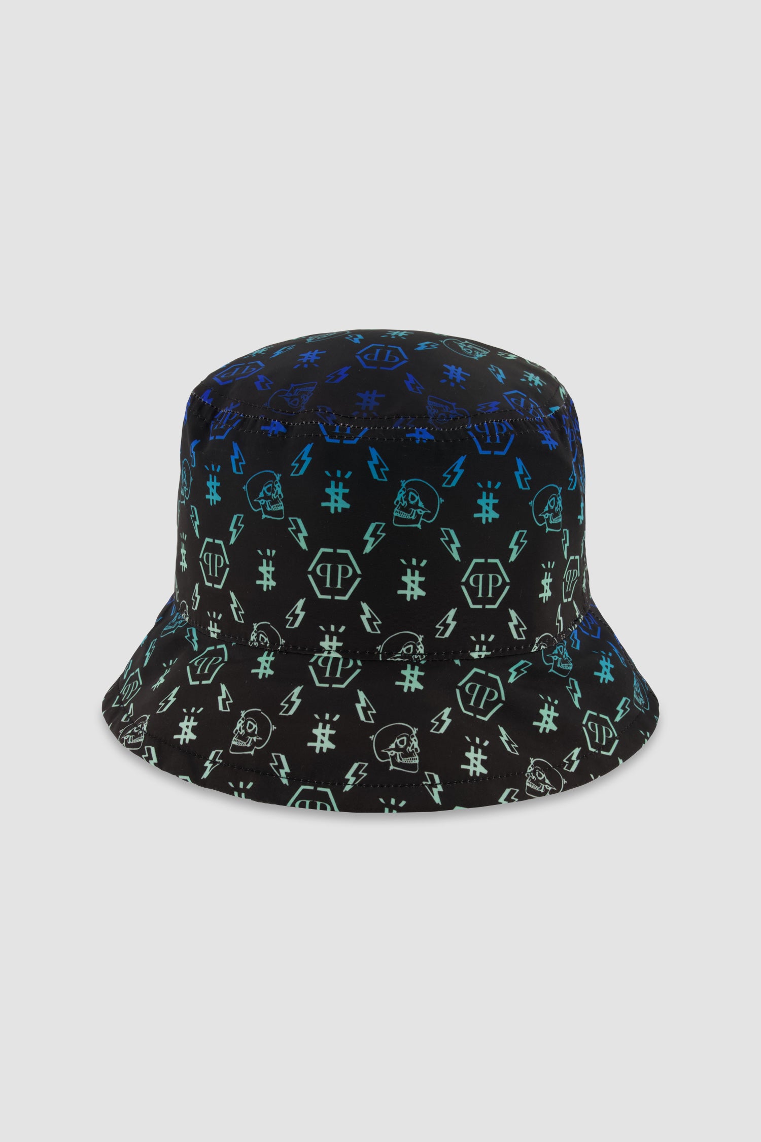Philipp Plein Black Cloche Bucket hat