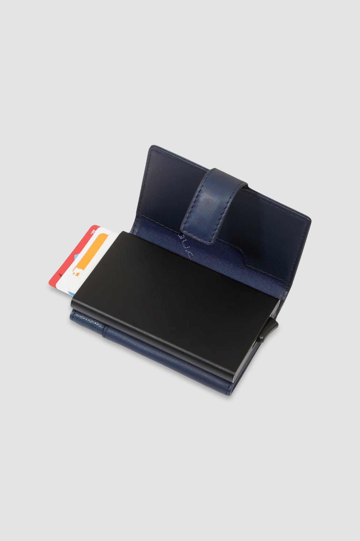 Piquadro Blue Pop-Up Card Holder