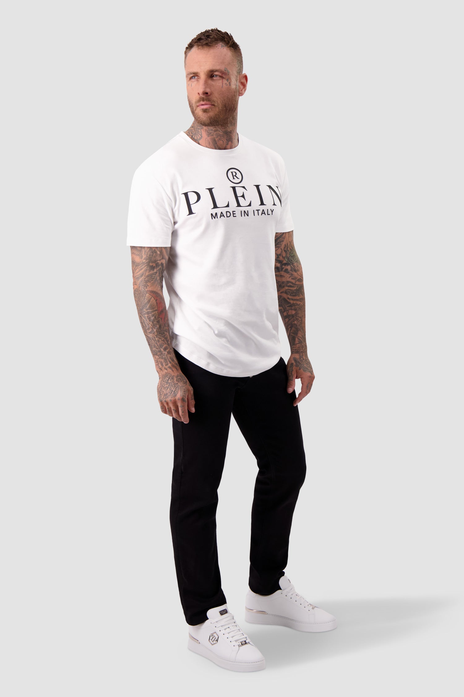 Philipp Plein White Round Neck SS T-Shirt