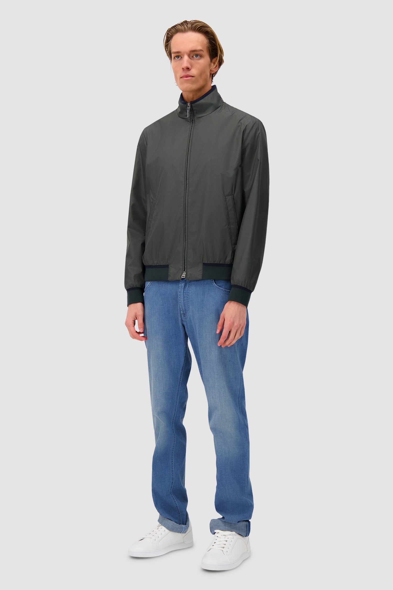 Blouson Hettabretz en soie avec caïman