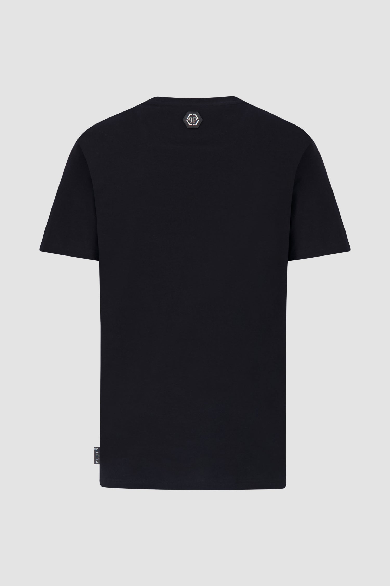 Philipp Plein Black Round Neck SS Skull&Bones T-Shirt