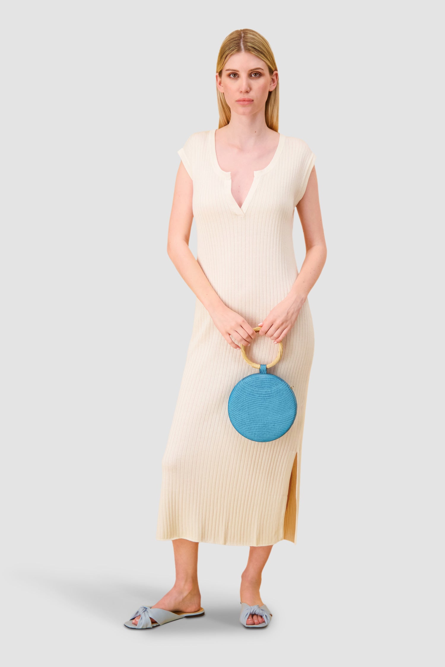 Serpui Turquoise Serena Bun Handbag